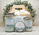 Winter Spa Gift Set / Winter Wonderland Candle Gift Set / Christmas Spa Gift Set / Holiday Candle Gift Set/ Warm Winter Wishes