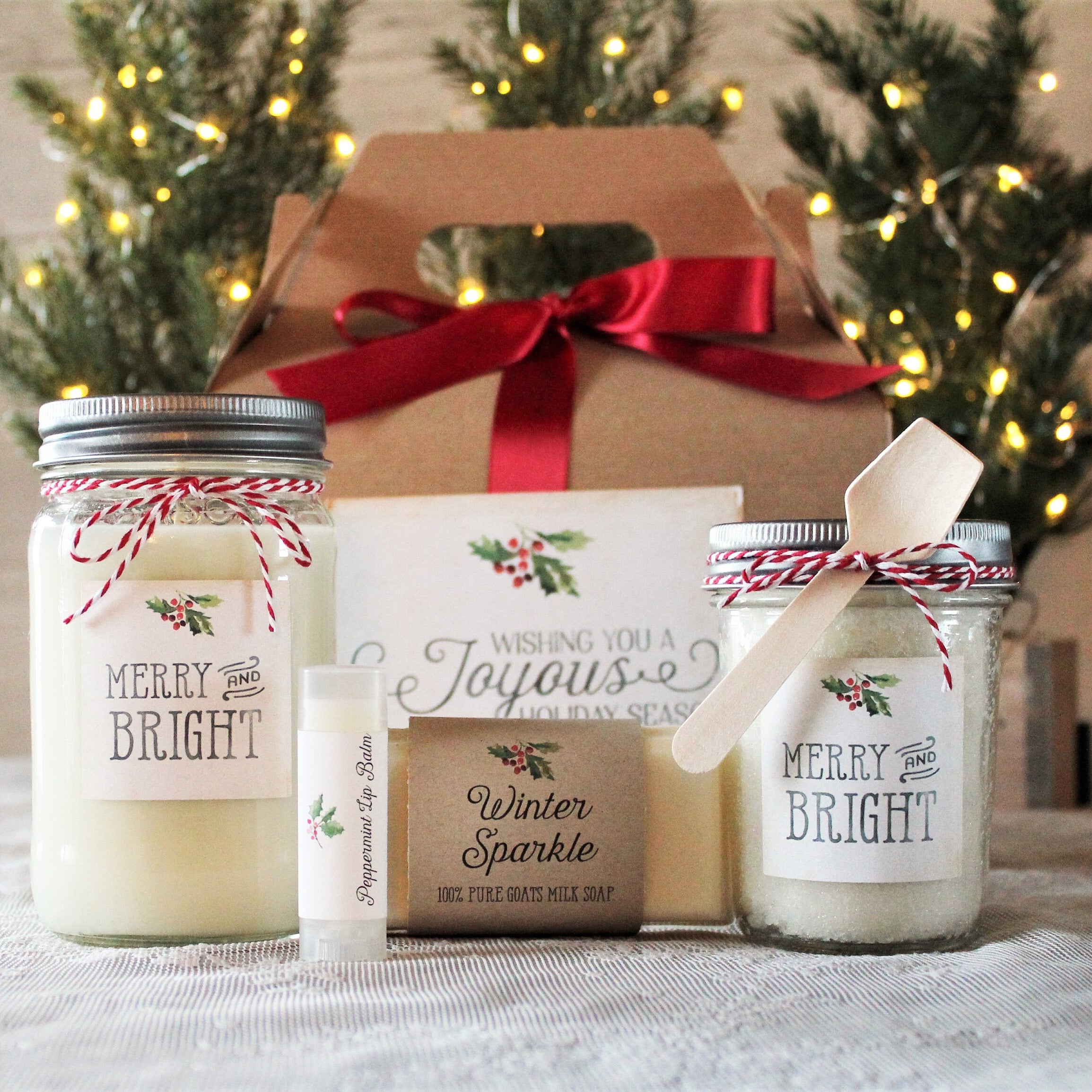 Holiday Gift Box / Christmas Spa Gift Set / Christmas Gift Idea / Christmas Gift For Her /Christmas Gift For Him / Personalized Holiday Gift