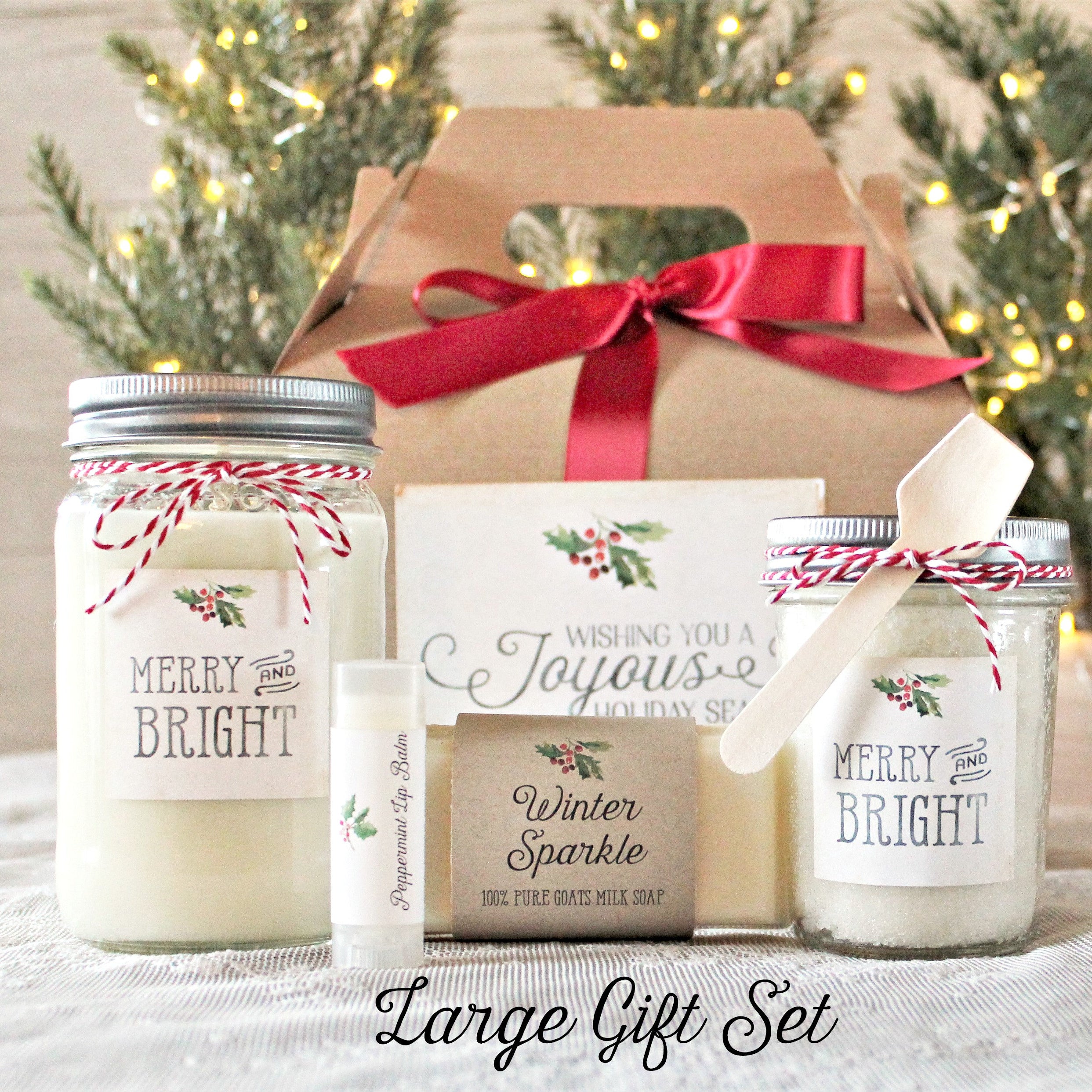 Holiday Gift Box / Christmas Spa Gift Set / Christmas Gift Idea / Christmas Gift For Her /Christmas Gift For Him / Personalized Holiday Gift