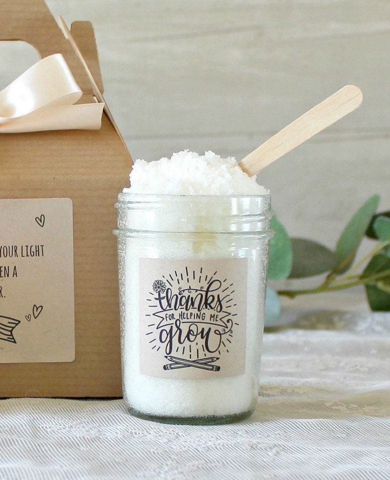 Teacher Gift / Personalised Teacher Gift / Teacher Appreciation / Thank you Gift / Teaching is a work of heart / Spa Gift Set / Soy Candle