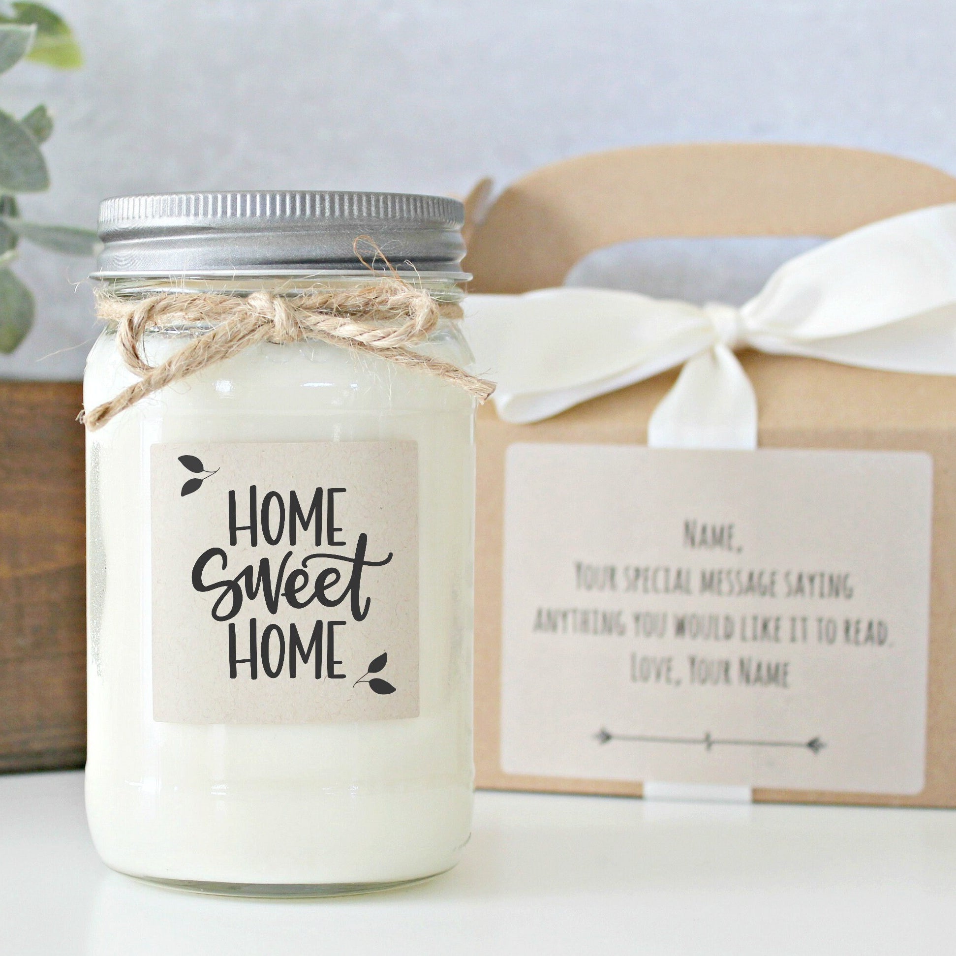 Housewarming gift / Our Happy Place Soy Candle / New Home Gift / Realtor Closing Gift / First Home Gift / Anniversary / Housewarming Candle