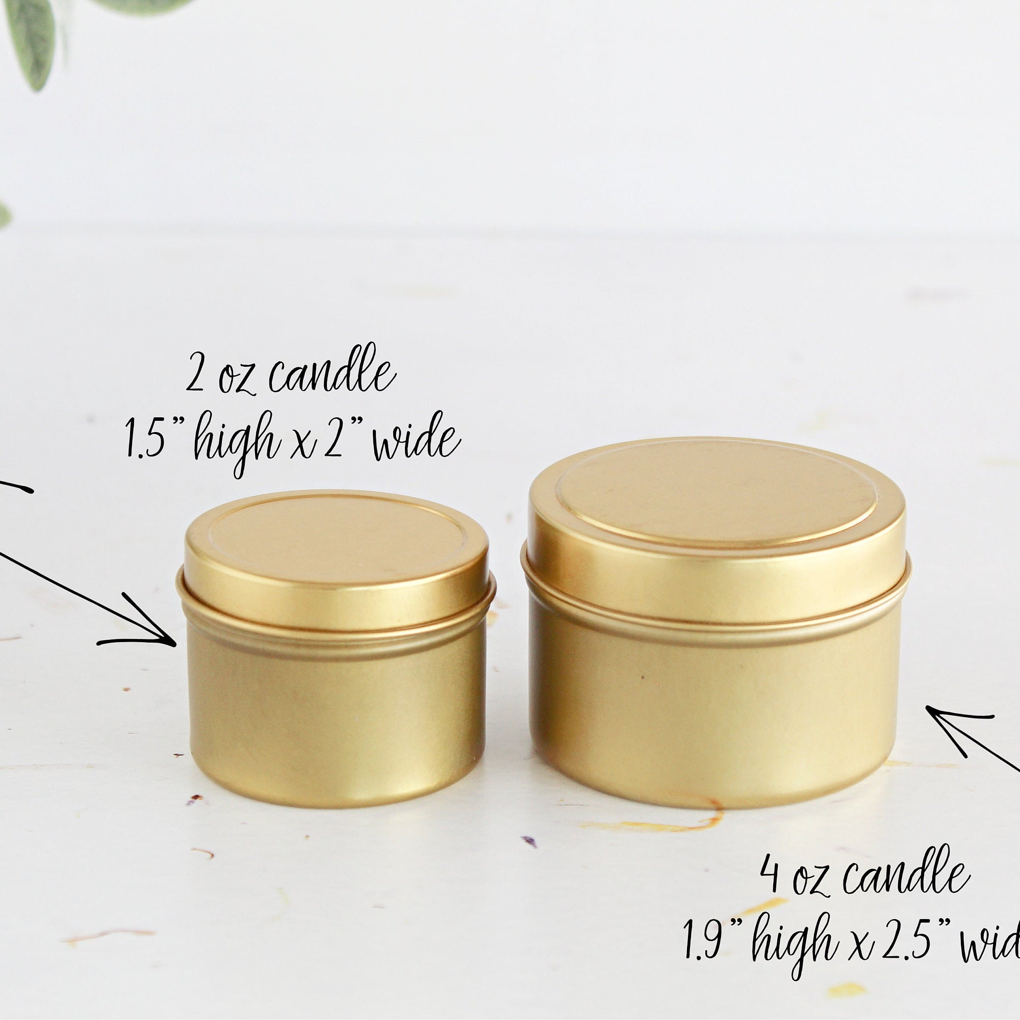 Something Blue / Personalized Bridal Shower Favors / Bulk Wedding Favor for Guests / Set of 10 Candle Favors / Gold Candle Tins / Wildflower