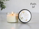 Wildflower Baptism Favors / 4 oz - Soy Candle Favors / Girl Baptism / Communion Favor / Baby Baptism Favor / Personalized Favor