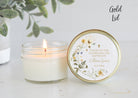 Wildflower Baptism Favors / 4 oz - Soy Candle Favors / Girl Baptism / Communion Favor / Baby Baptism Favor / Personalized Favor
