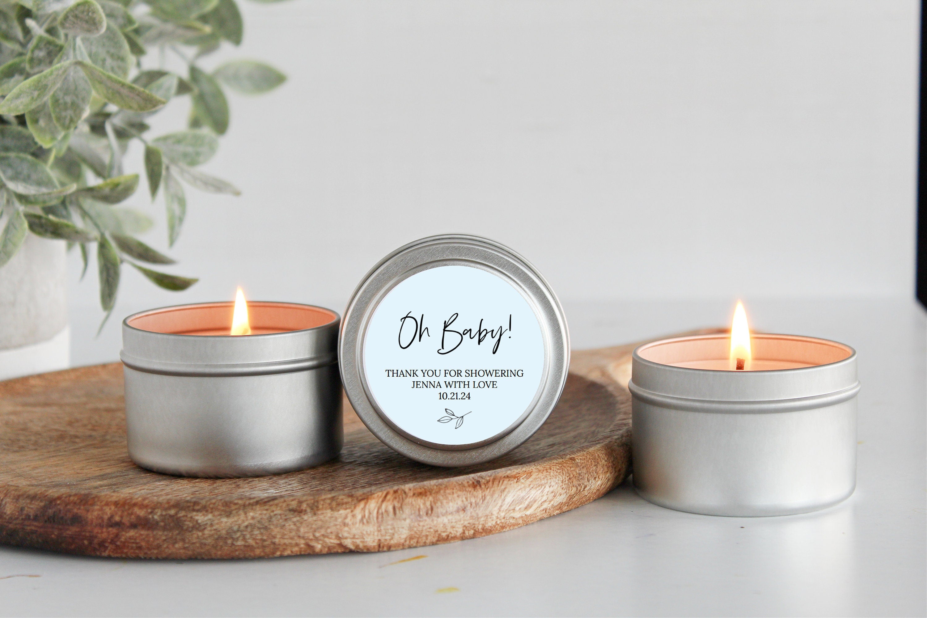 Baby Shower Favors for Guests Bulk / Party Favors / Baby Boy Shower Favors / Baby Girl Shower Favors / Set of 10 Gold Tins / Unique Favors