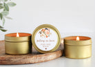 Bulk Wedding Favors for Guests / Set of 10 Candle Favors / Falling in Love / Candle Favors / Personalized Wedding Favors / Gold Candle Tins