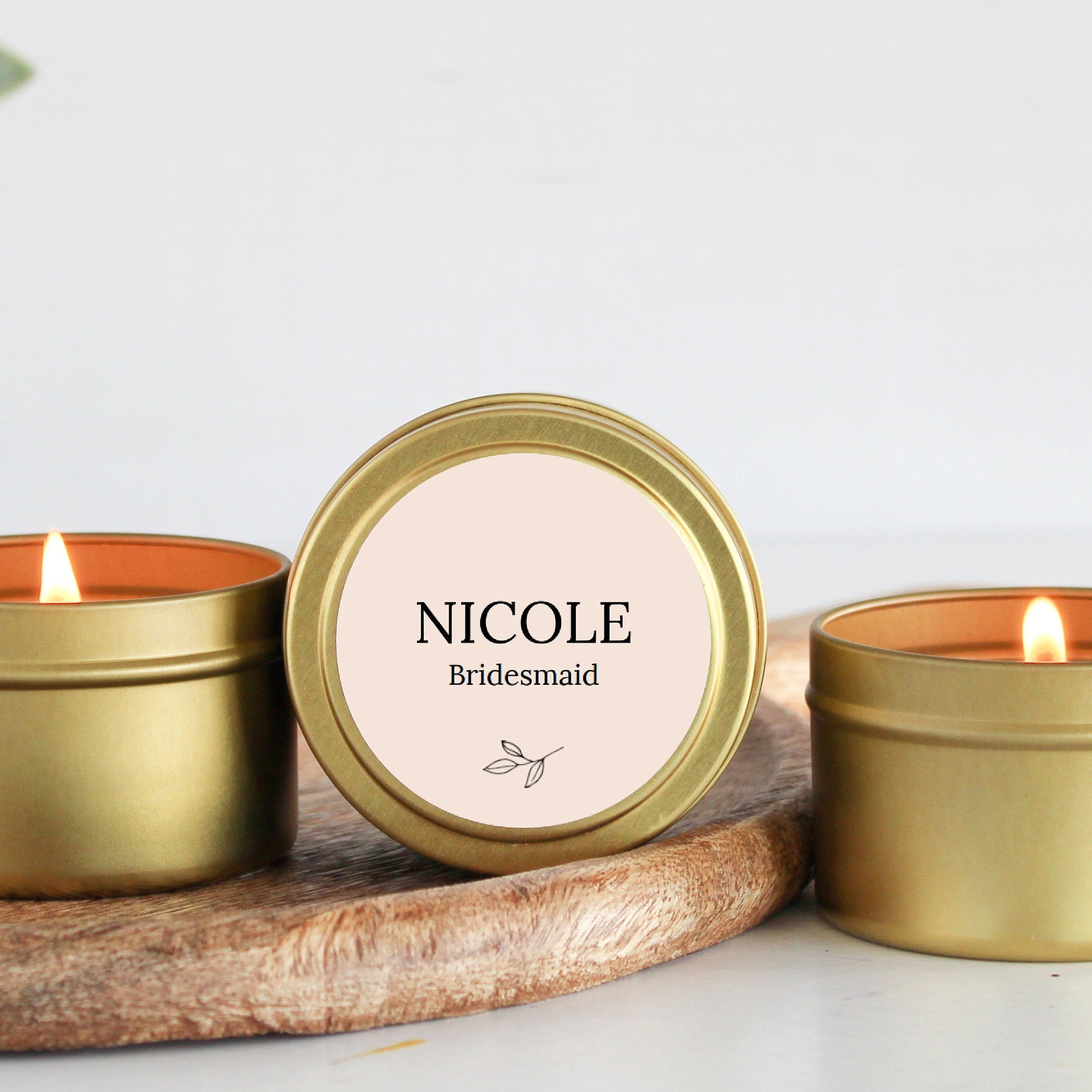 Bridesmaid Gift / Bridesmaid Candle / Personalized Candle / Bridesmaid Proposal / Maid of Honor/ Matron of Honor