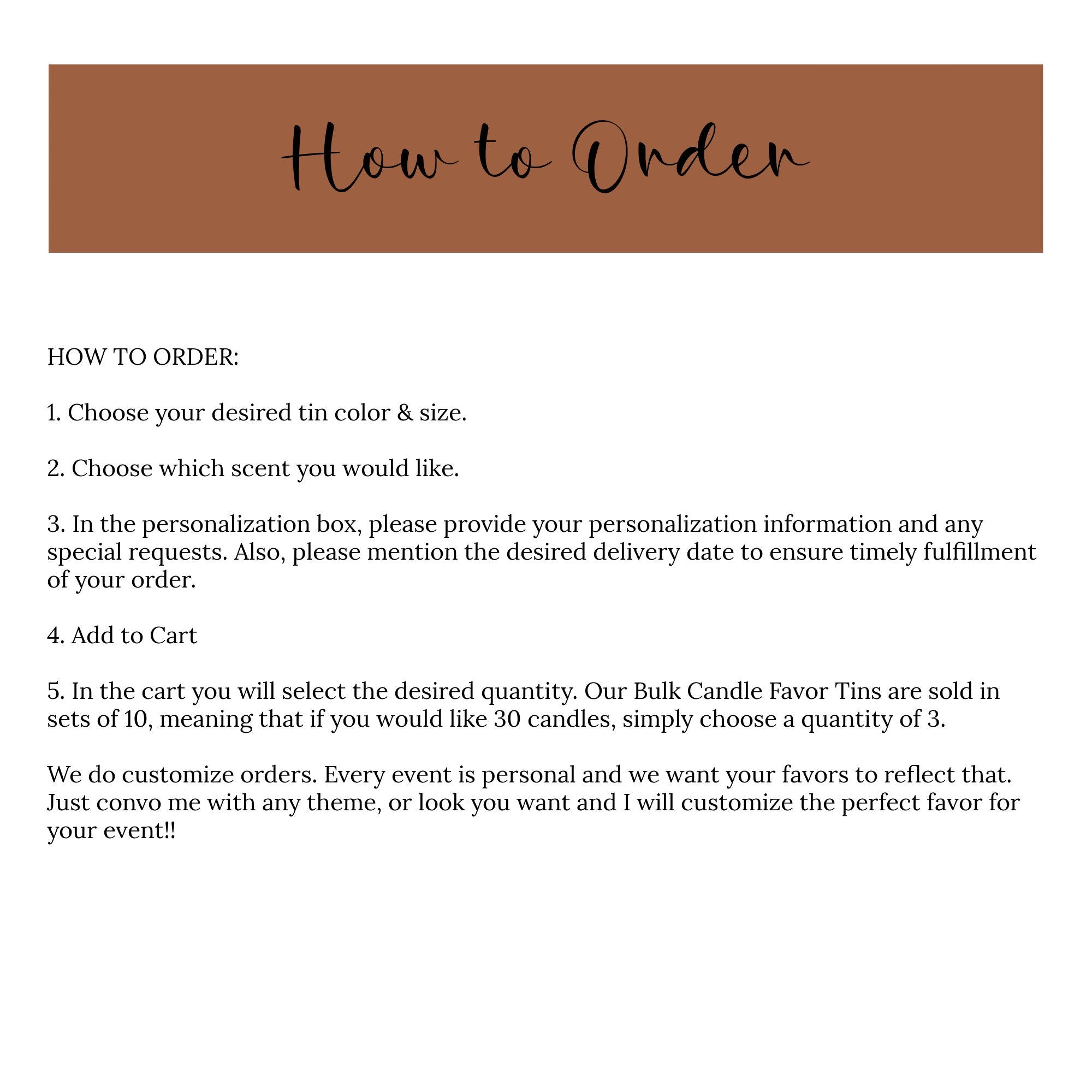 Fall Wedding Favor / Set of 10 Candle Favors / Falling in Love / Bulk Favors For Guests / Personalized Wedding Favors / Gold Candle Tins