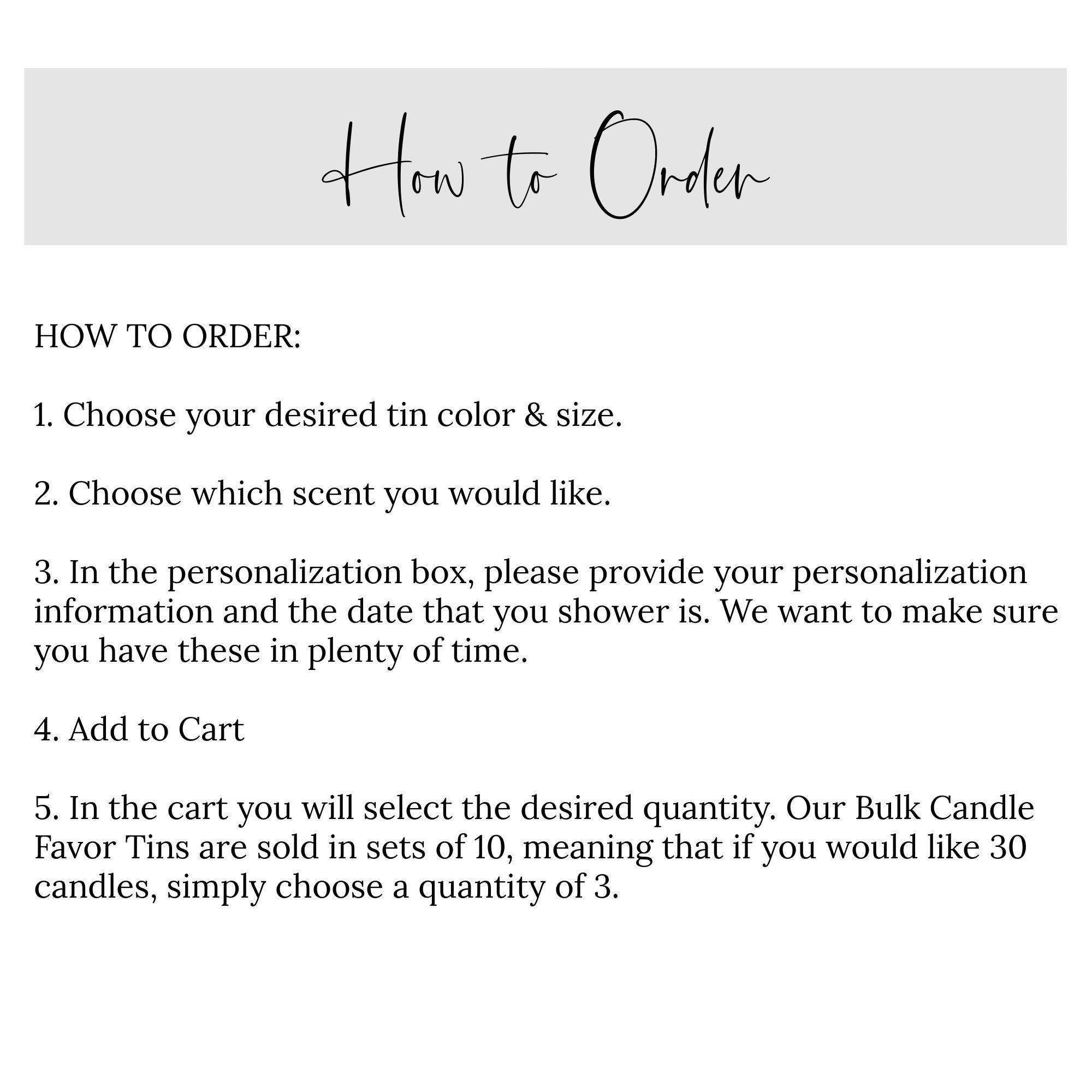 Teddy Bear Baby Shower Favors / For Guests in Bulk / Candle Favors / Baby Boy / Baby Girl / Gold Tins / Unique Favors / Personalized