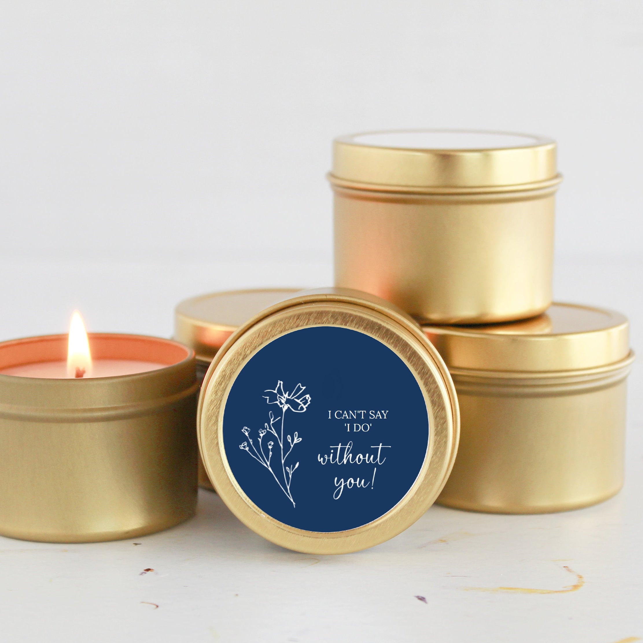 I can't say I do without you / Bridesmaid Proposal Gift / Soy Candle / Maid of Honor/ Matron of Honor / Bulk Bridal Party Gift / Will you
