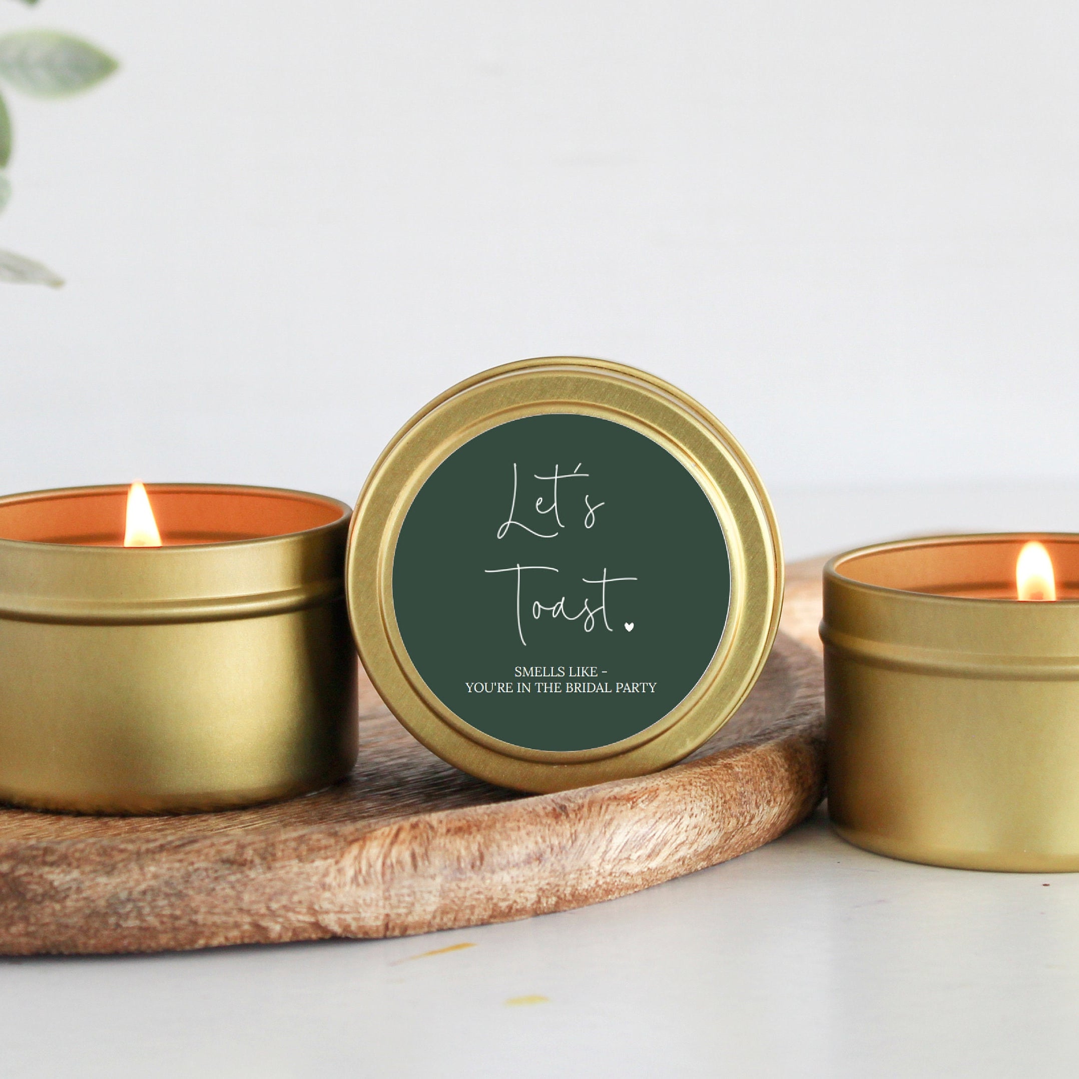 Let's Toast / Bridesmaid Proposal Gift / Strawberries & Champagne Candle / Small Bridesmaid Gift / Smells like You're in the Bridal Party