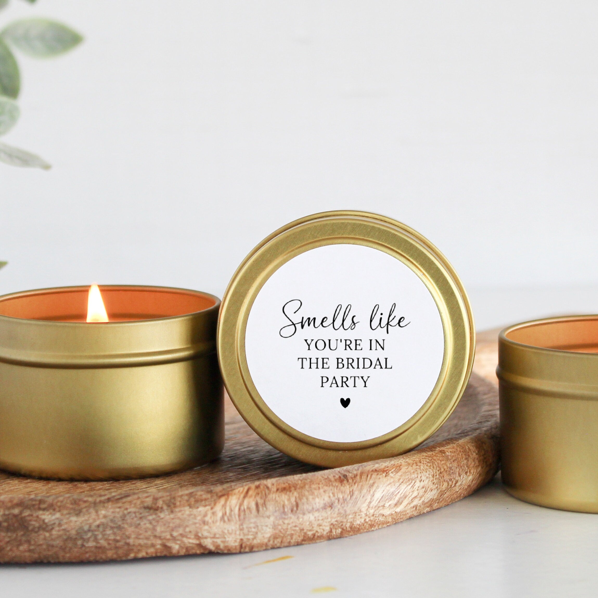 Bridesmaid Proposal Candle / Smells like you're in the bridal party / Maid of Honor Gift / Matron of Honor / Bulk Bridal Party Gift / Tin
