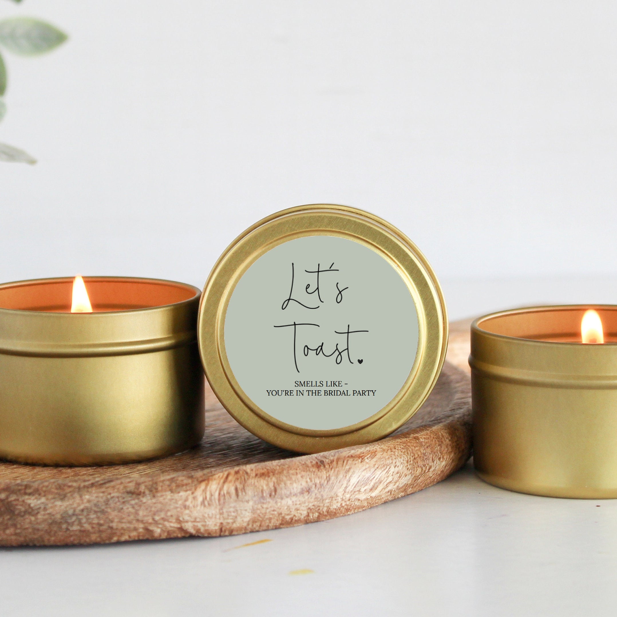 Let's Toast / Bridesmaid Proposal Gift / Strawberries & Champagne Candle / Small Bridesmaid Gift / Smells like You're in the Bridal Party