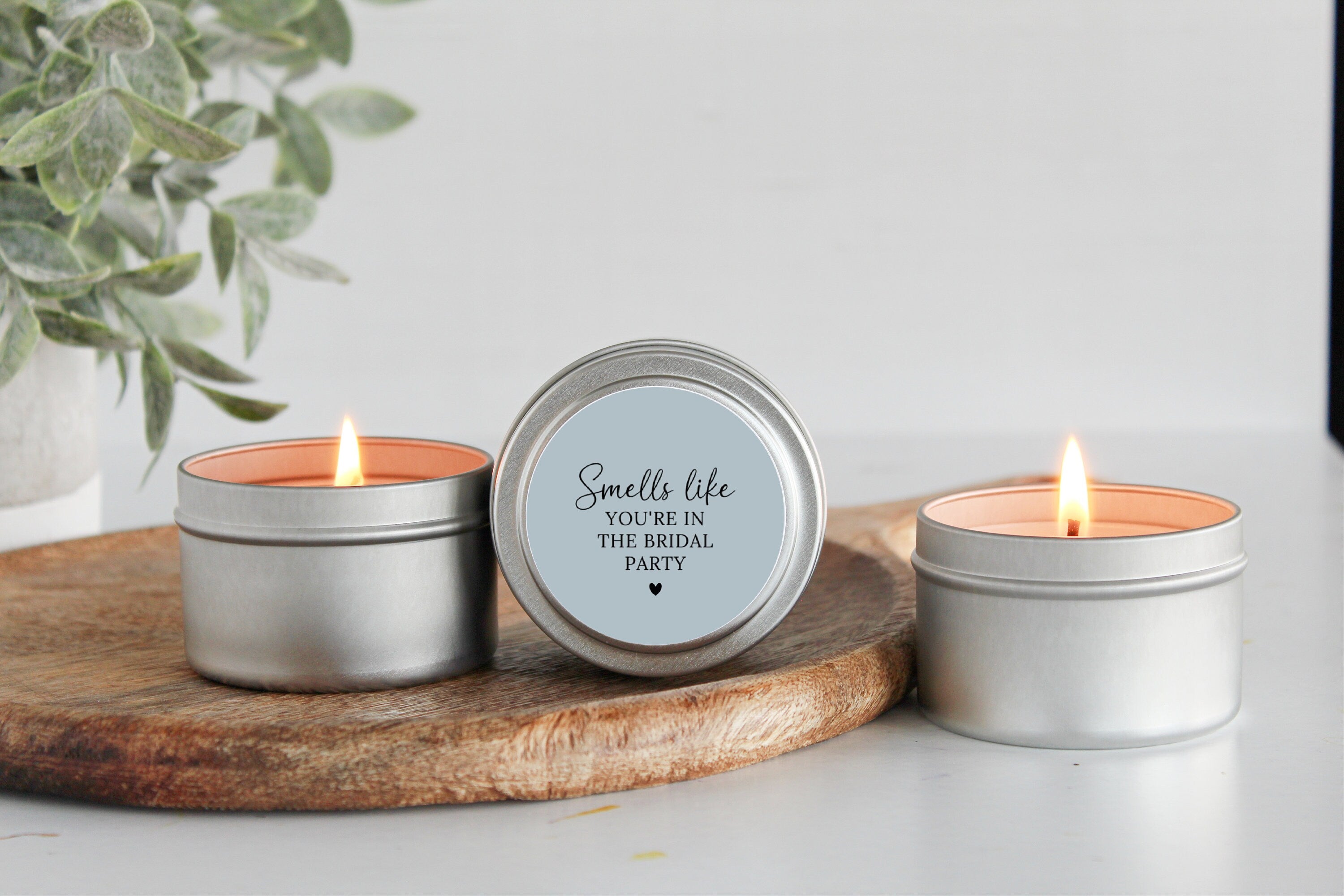 Bridesmaid Proposal Candle / Smells like you're in the bridal party / Maid of Honor Gift / Matron of Honor / Bulk Bridal Party Gift / Tin