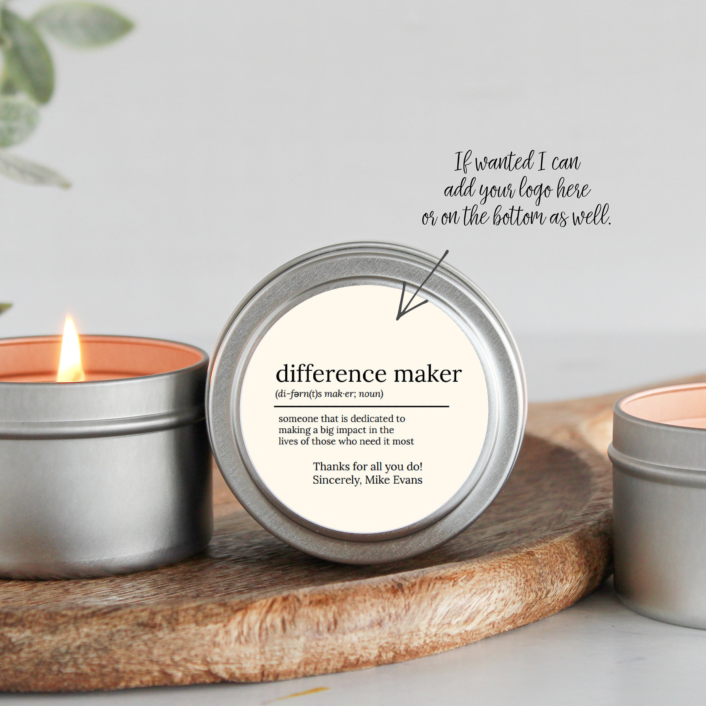 Difference Maker / Bulk Candles / Set of 10 / Corporate Gift / Team Appreciation Gift / Appreciation Week Gift / Employee Thank You Gift