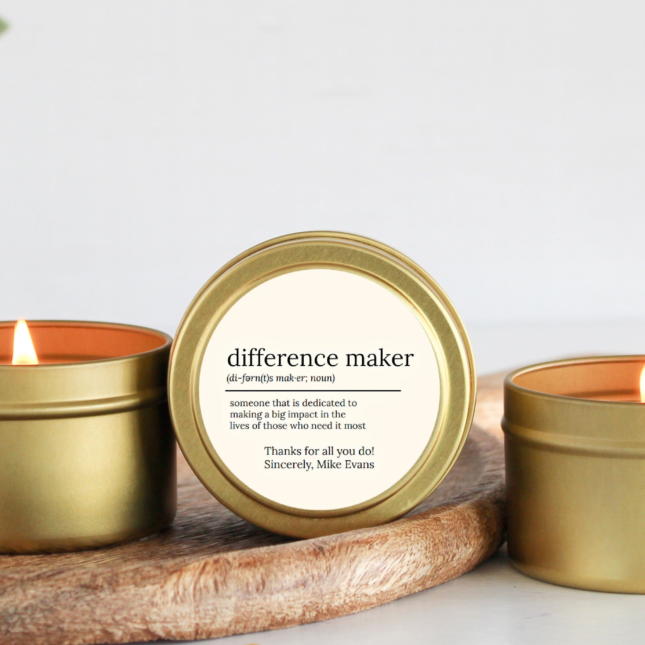 Difference Maker / Bulk Candles / Set of 10 / Corporate Gift / Team Appreciation Gift / Appreciation Week Gift / Employee Thank You Gift