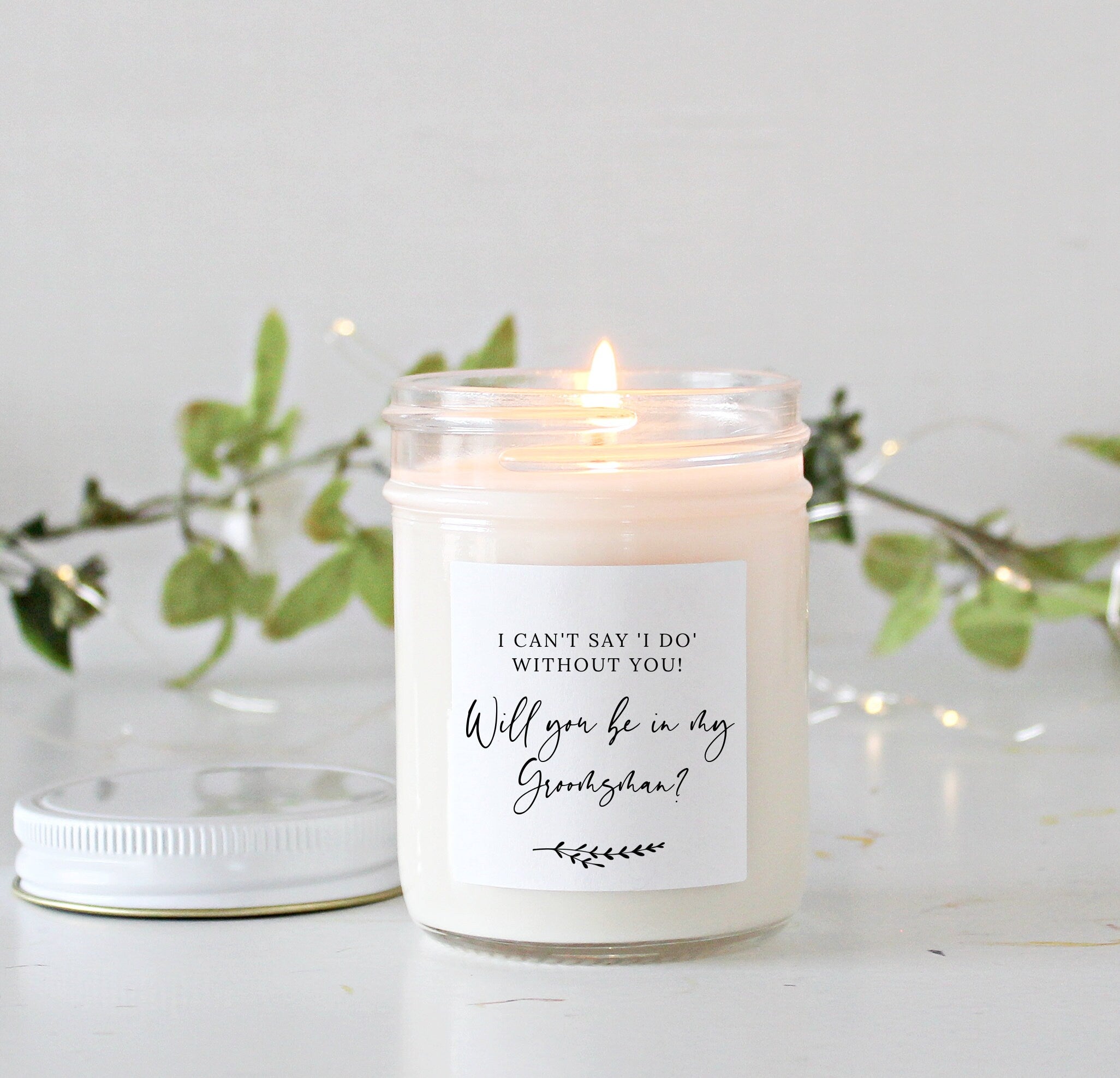 I can't Say 'I Do' without you Proposal Candle / Will you be my / Bridesmaid / Maid of Honor / Matron of Honor / Bridal party Gifts
