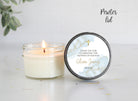 Personalized Baptism Favor Candles / For Guests / 4 oz / Boy Baptism / Communion Favor / Christening Favor /Girl Baptism / Party Favors