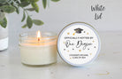 One Degree Hotter Graduation Party Favors / 4 oz Soy Candle Favors / College Graduation / High School Graduation / Personalized Favors