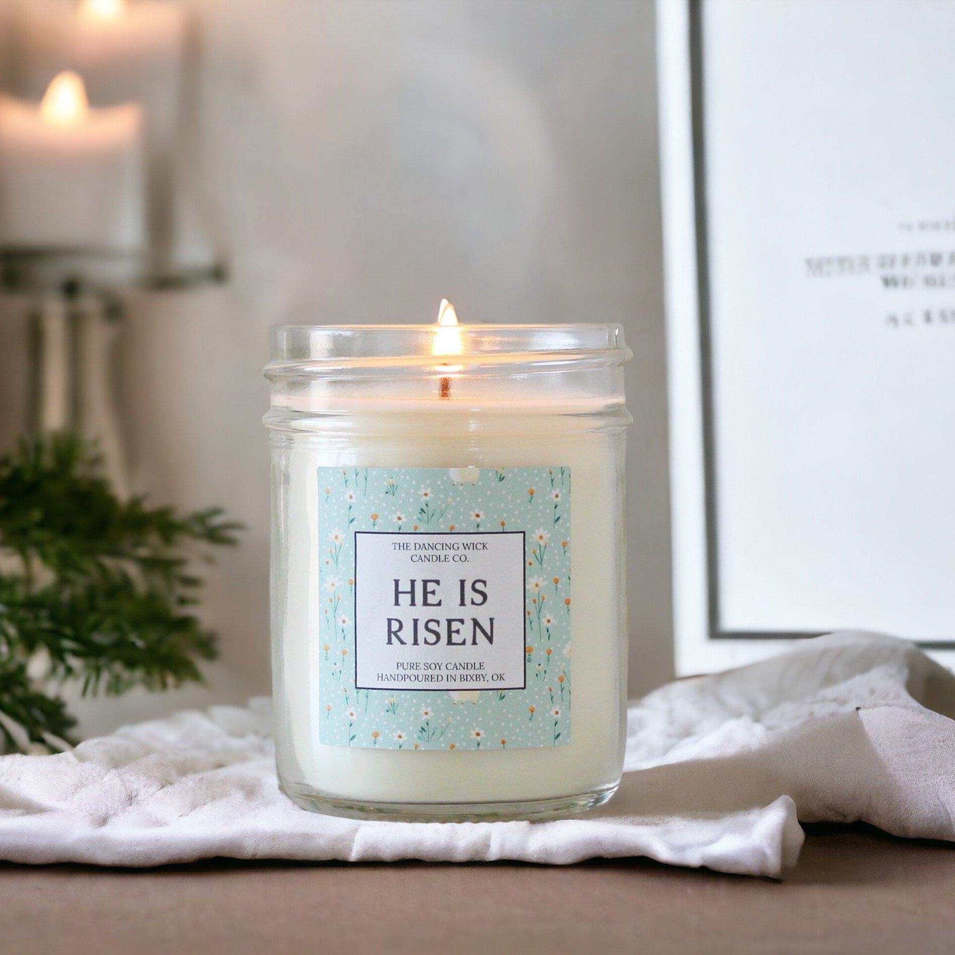 Wholesale He is Risen Easter Candles | Set of 3