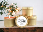 Personalized Welcome Home Candle Favors, Set of 10 Bulk Gift, Realtor Closing Present, New Home, Housewarming Gift, Title Company, Mortgage