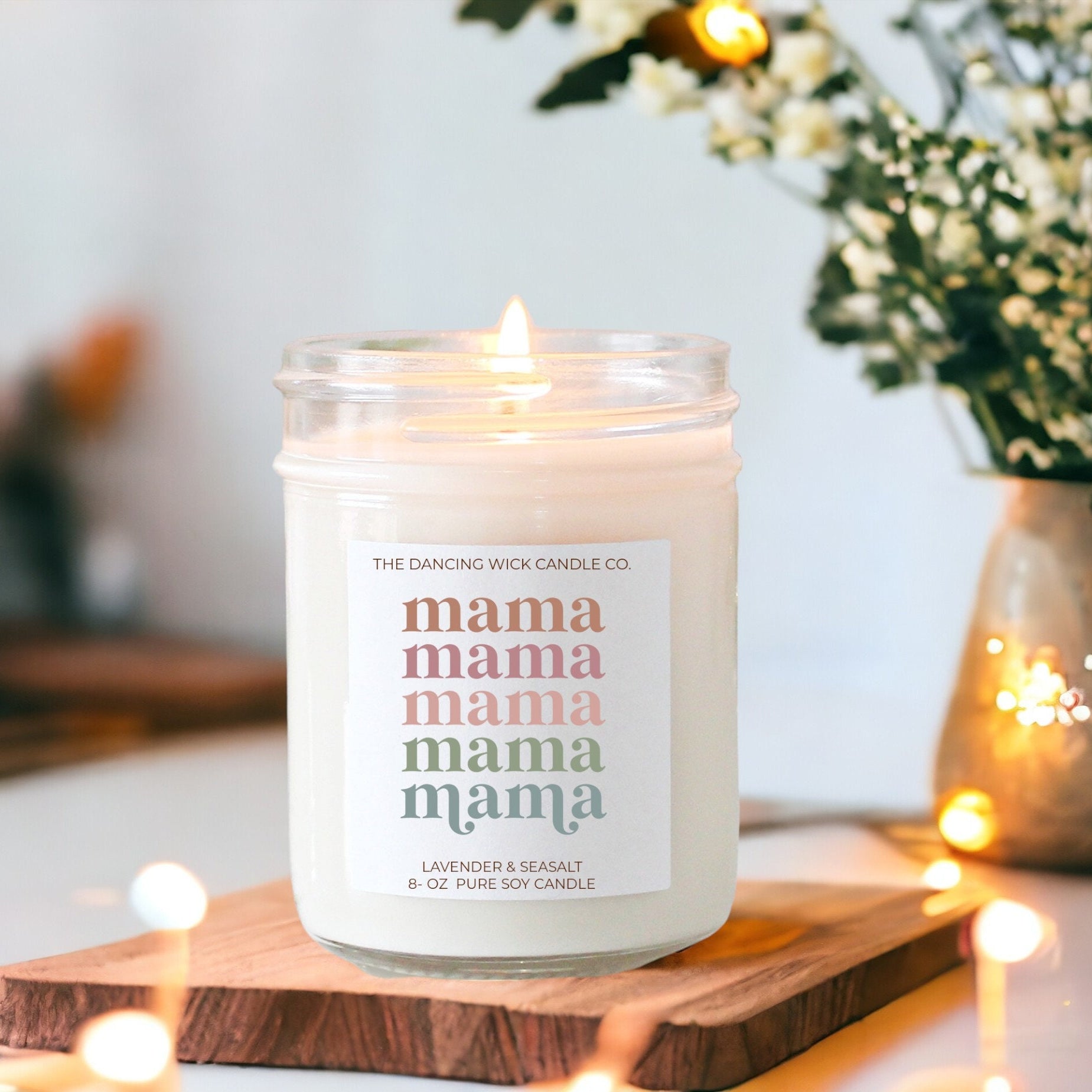 Mama Soy Candle / New Mom Gift / Pregnant Mom Gift / First Mother's Day / Wife Gifts / Pregnancy Announcement / Gift for Her / daughter
