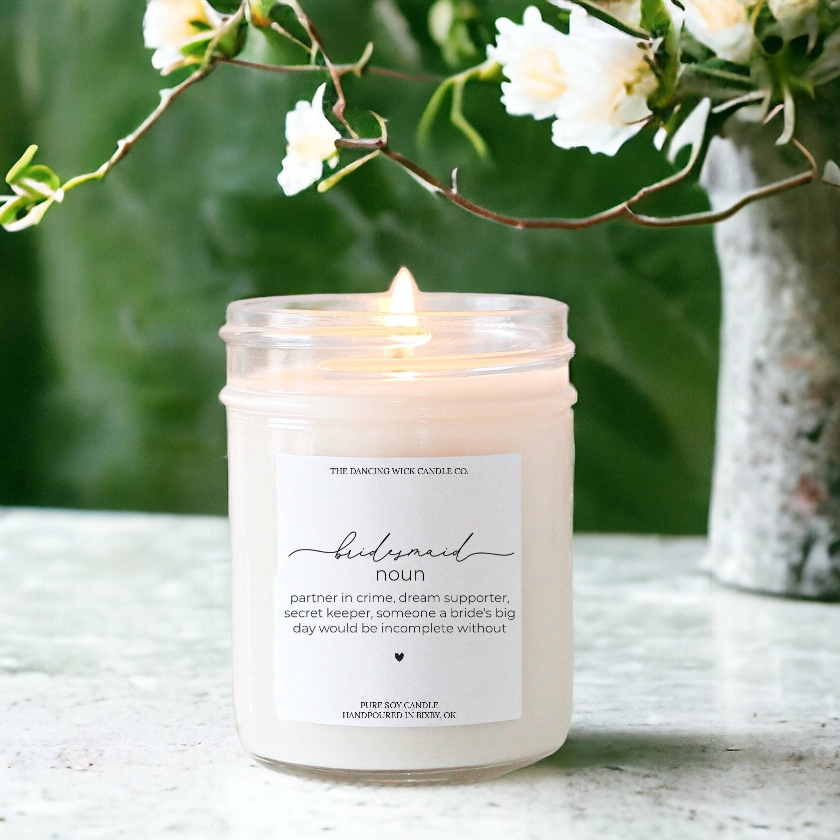 Bridesmaid Proposal Candle / Bridesmaid Gifts / Bridesmaid Noun / Custom Candles / Will You Be My Bridesmaid / Bridal Party Box Idea