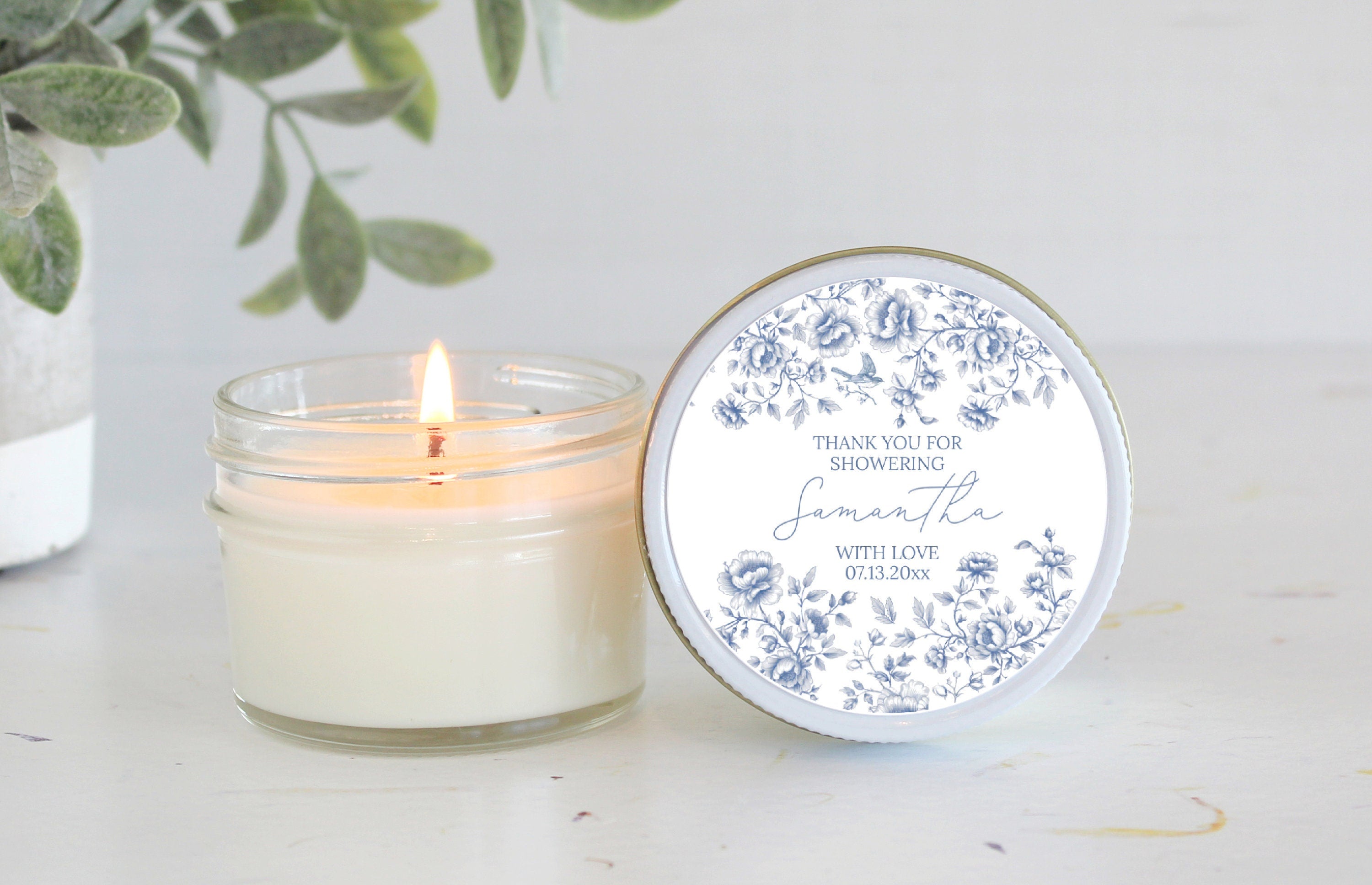 Something Blue Before I do / Candle Favors / Sugar Scrub Favors / Bridal Shower / Baby Shower / Gifts for Guest / Personalized / Dusty Blue