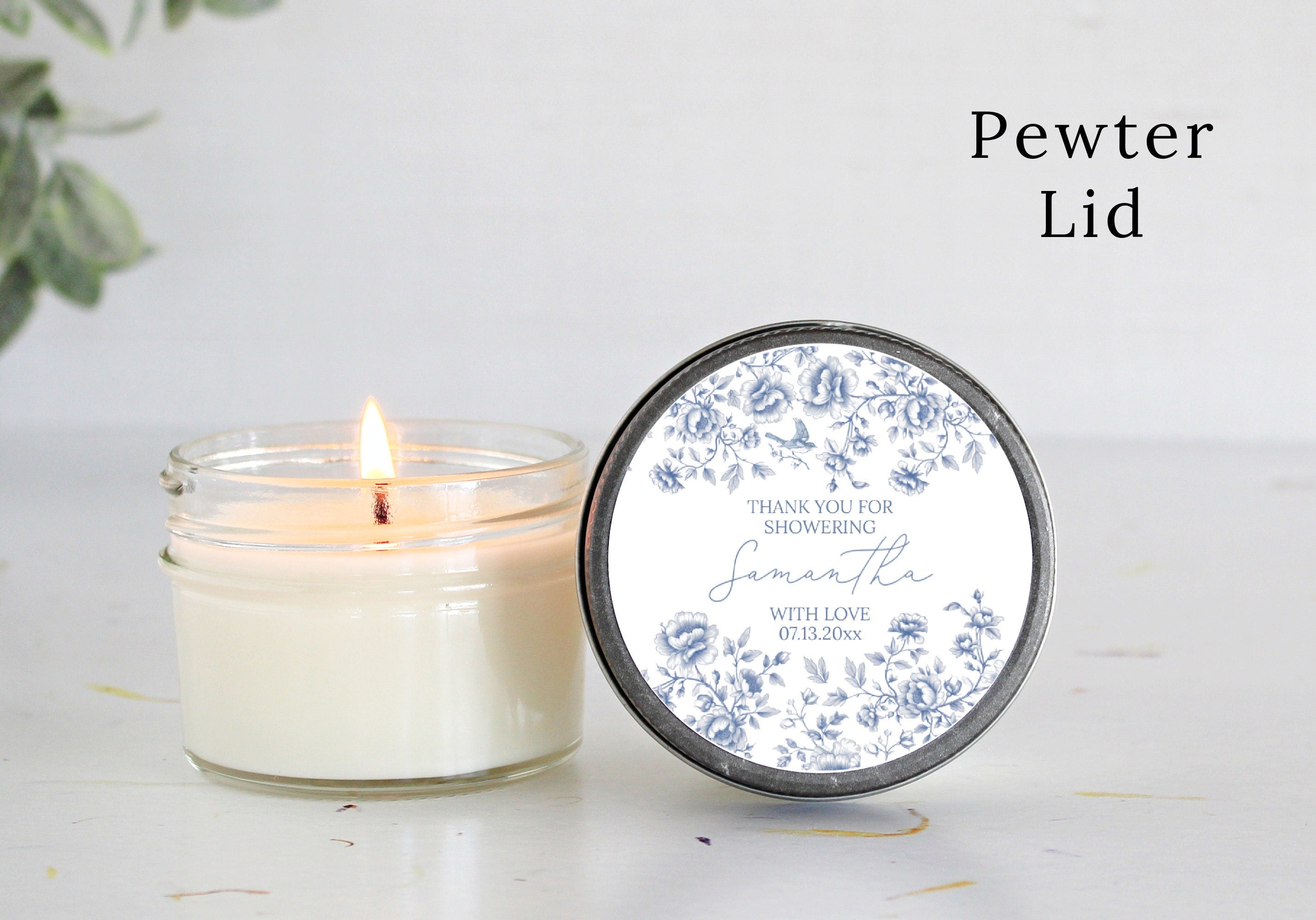 Something Blue Before I do / Candle Favors / Sugar Scrub Favors / Bridal Shower / Baby Shower / Gifts for Guest / Personalized / Dusty Blue