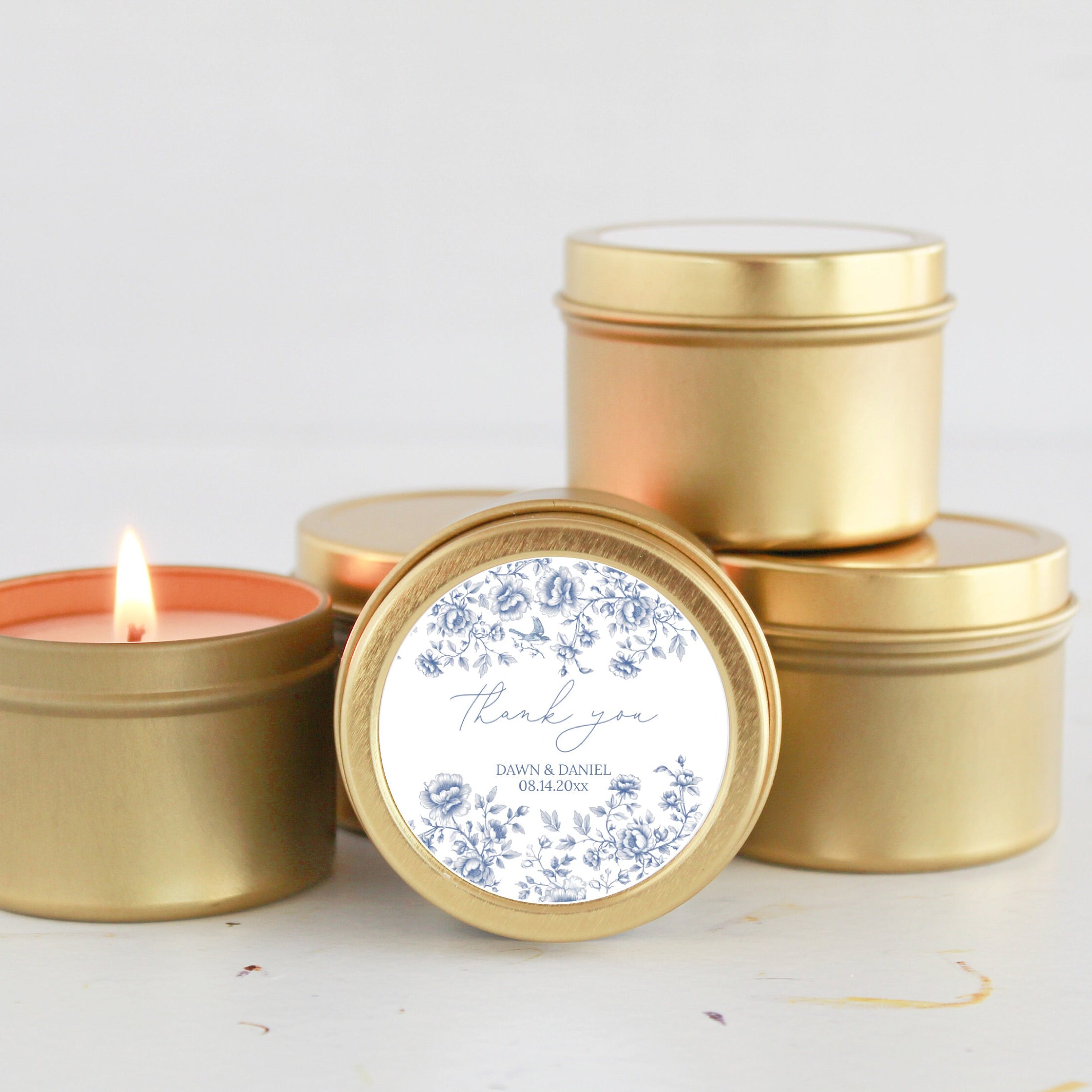 Something Blue Before I do / Set of 10 Bulk Candle Favors / Bridal Shower / Baby Shower / Gifts for Guest / Personalized / Dusty Blue