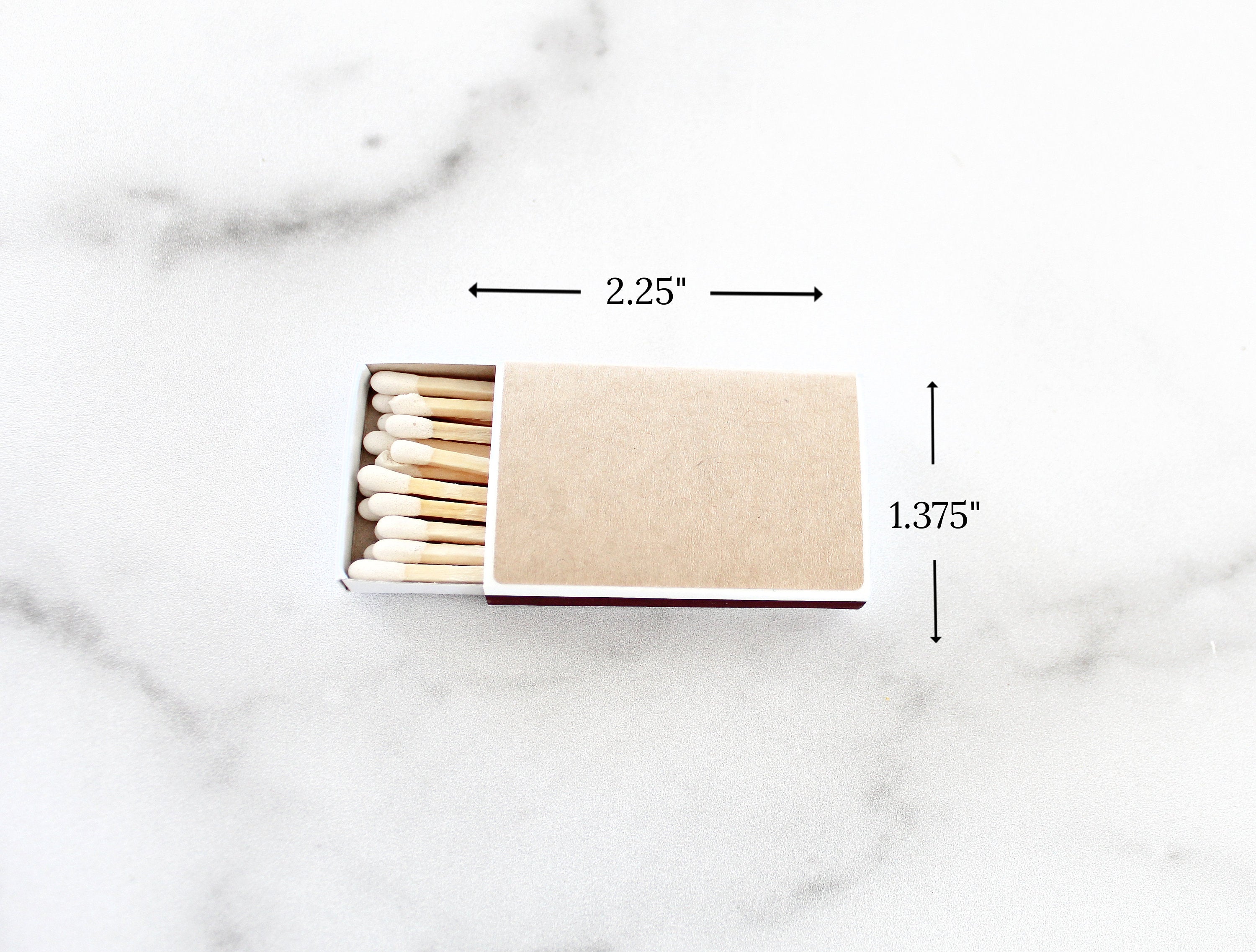 Custom Matches for Wedding Favors / Bridal Shower Favors / Sold in Sets of 10 / Matches to Match your Candle Favors / The Perfect Match