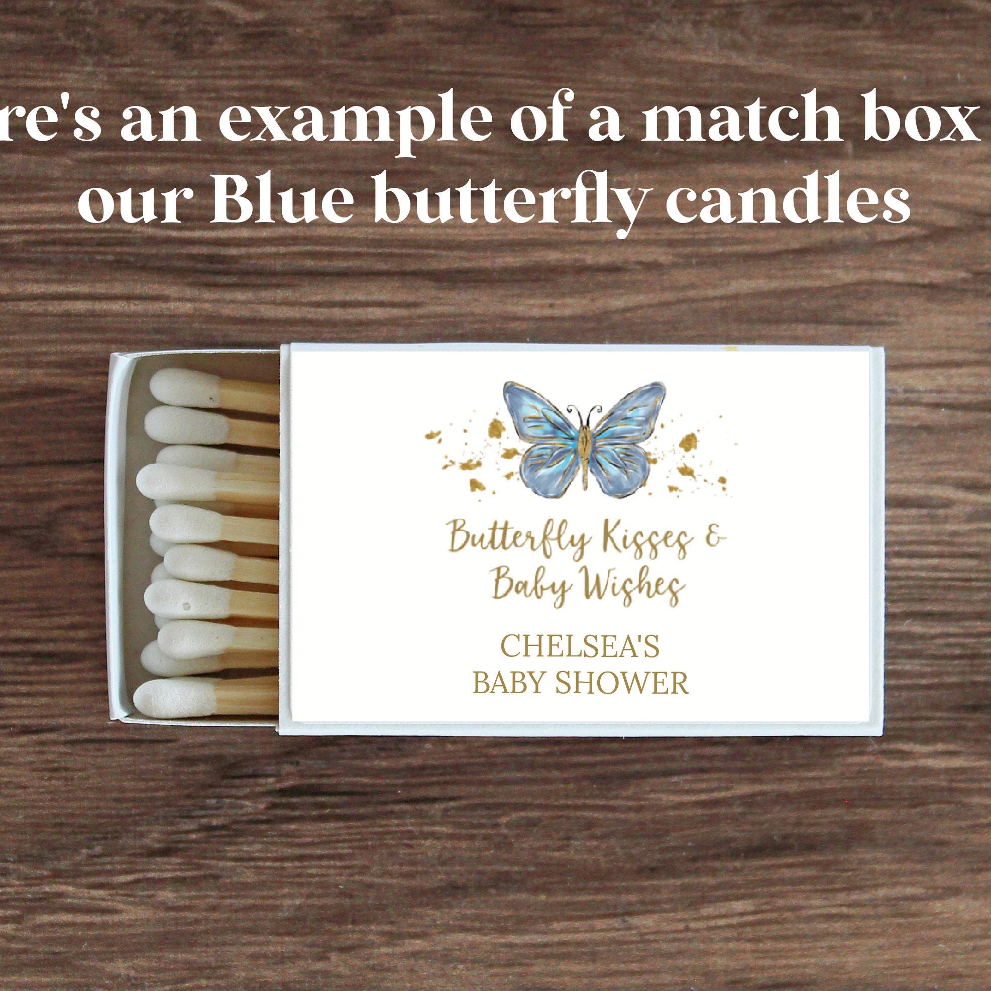 Custom Matches for Baby Shower Favors / Shower Favors / Custom Party Favors / Baby Shower Favor ideas / Sold in Sets of 10