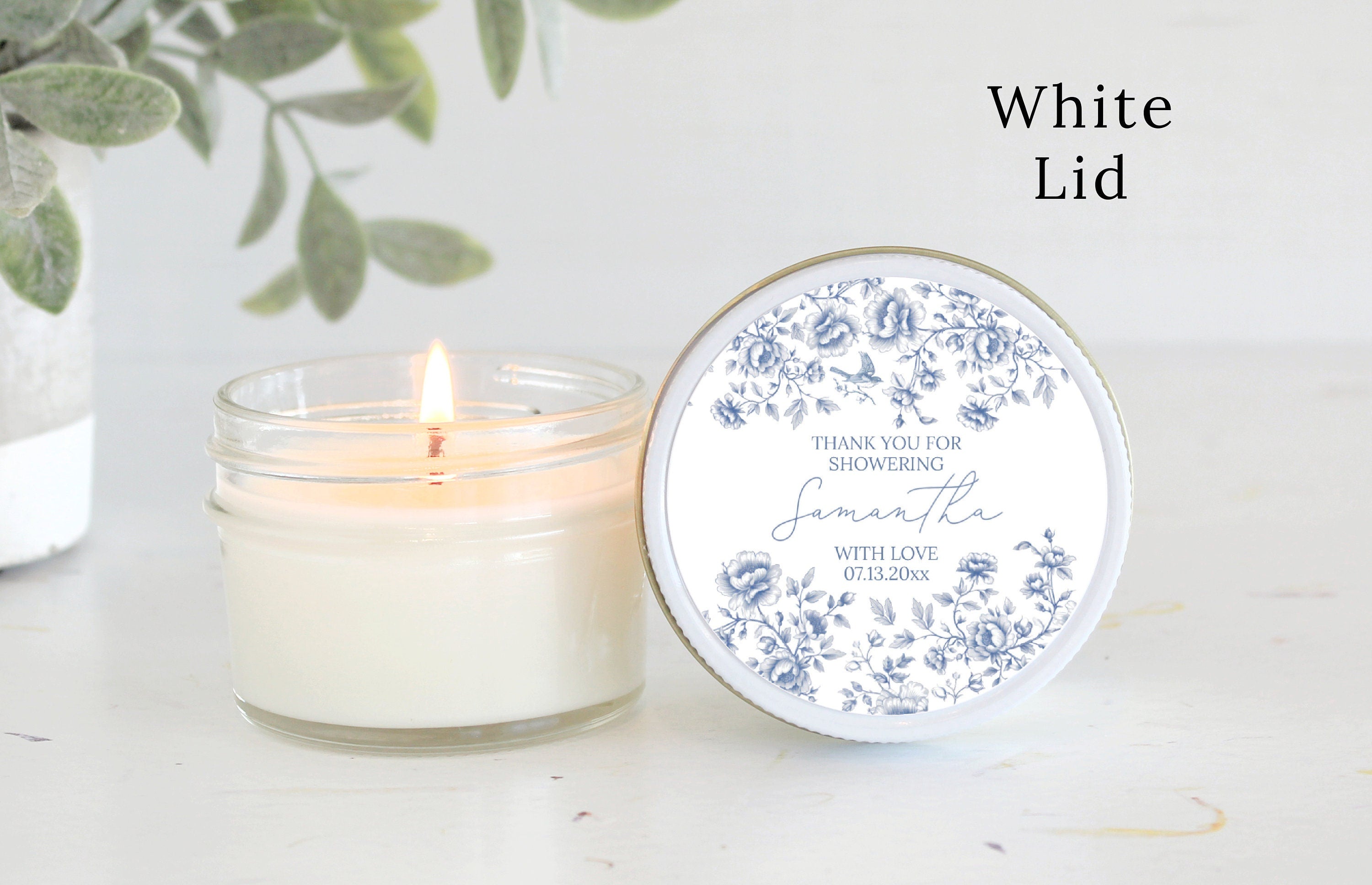 Something Blue Before I do / Candle Favors / Sugar Scrub Favors / Bridal Shower / Baby Shower / Gifts for Guest / Personalized / Dusty Blue