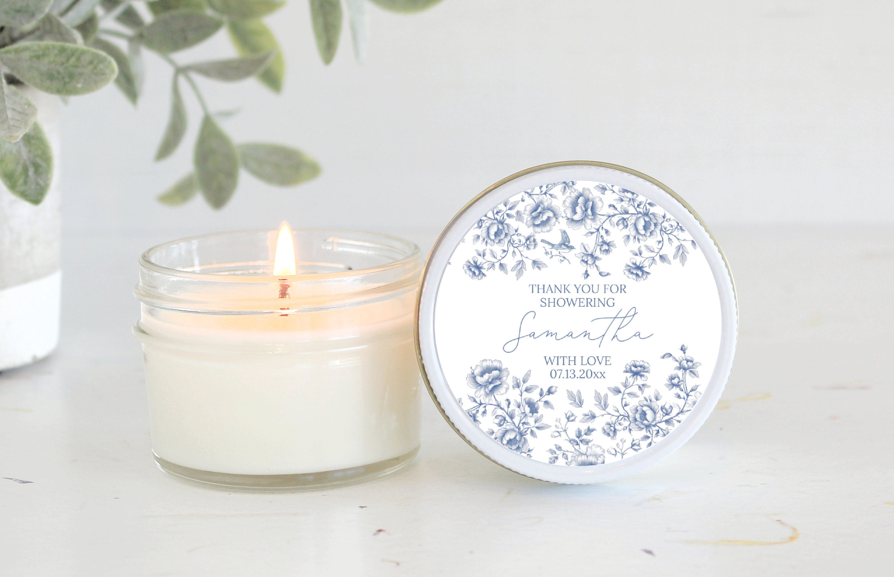 Something Blue Before I do / Candle Favors / Sugar Scrub Favors / Bridal Shower / Baby Shower / Gifts for Guest / Personalized / Dusty Blue