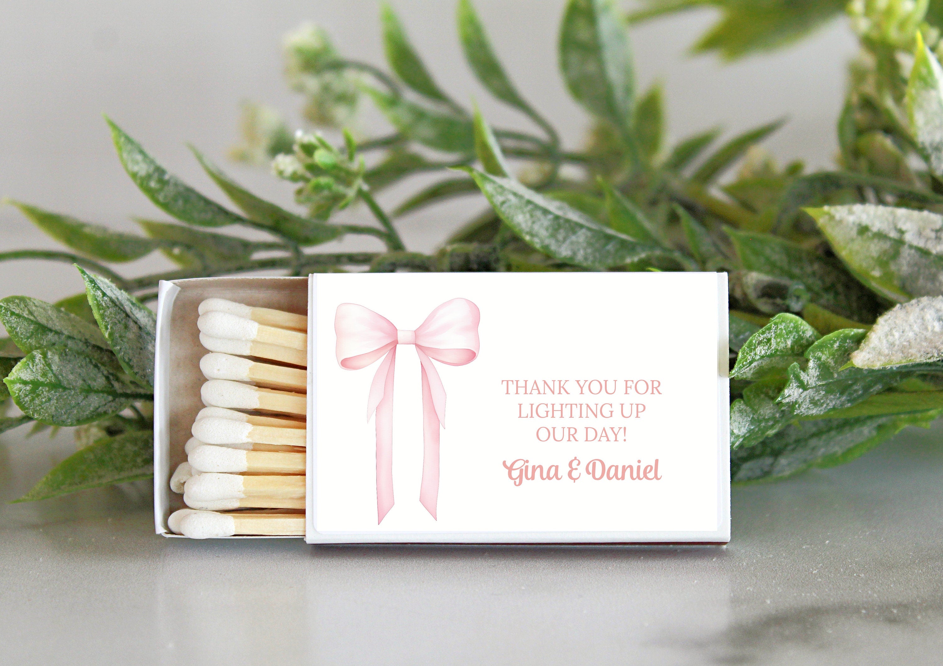Custom Matches for Baby Shower Favors / Shower Favors / Custom Party Favors / Baby Shower Favor ideas / Sold in Sets of 10