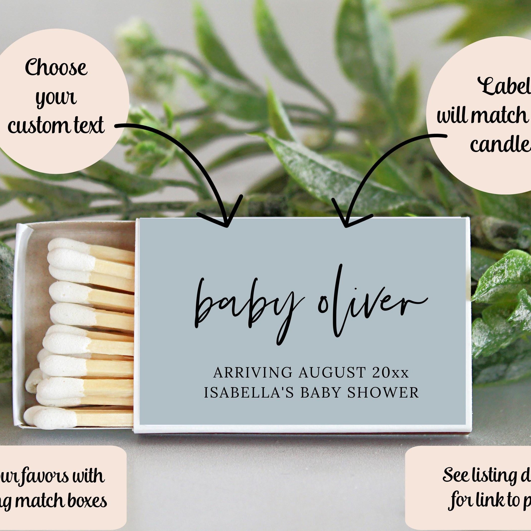 Baby Shower Favors for Guests Bulk / Party Favors / Baby Boy Shower Favors / Baby Girl Shower Favors / Set of 10 Gold Tins / Unique Favors