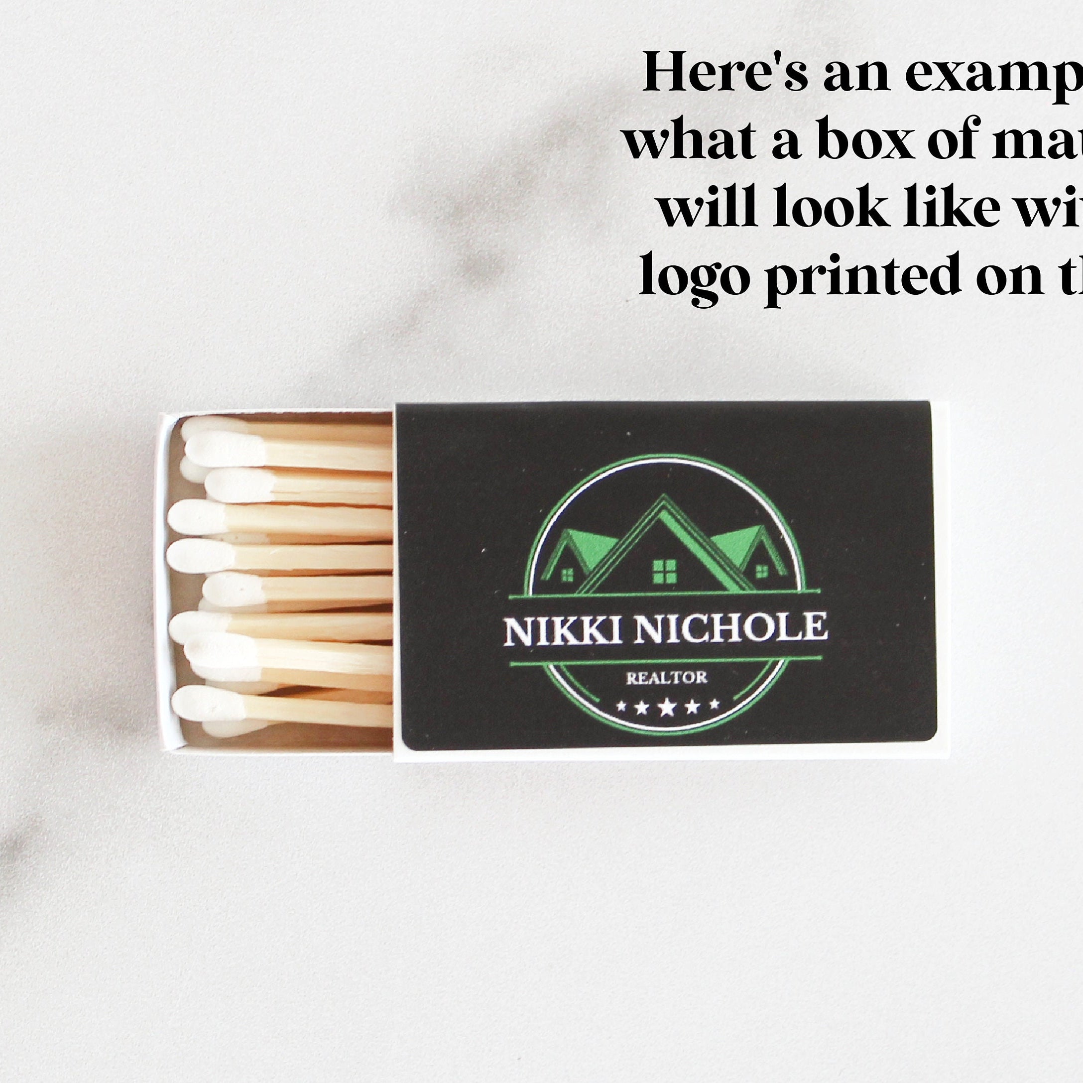 Bulk Logo Match Boxes / Custom Brand Design / Personalized Matches / Custom Promotional Great Business Branding /