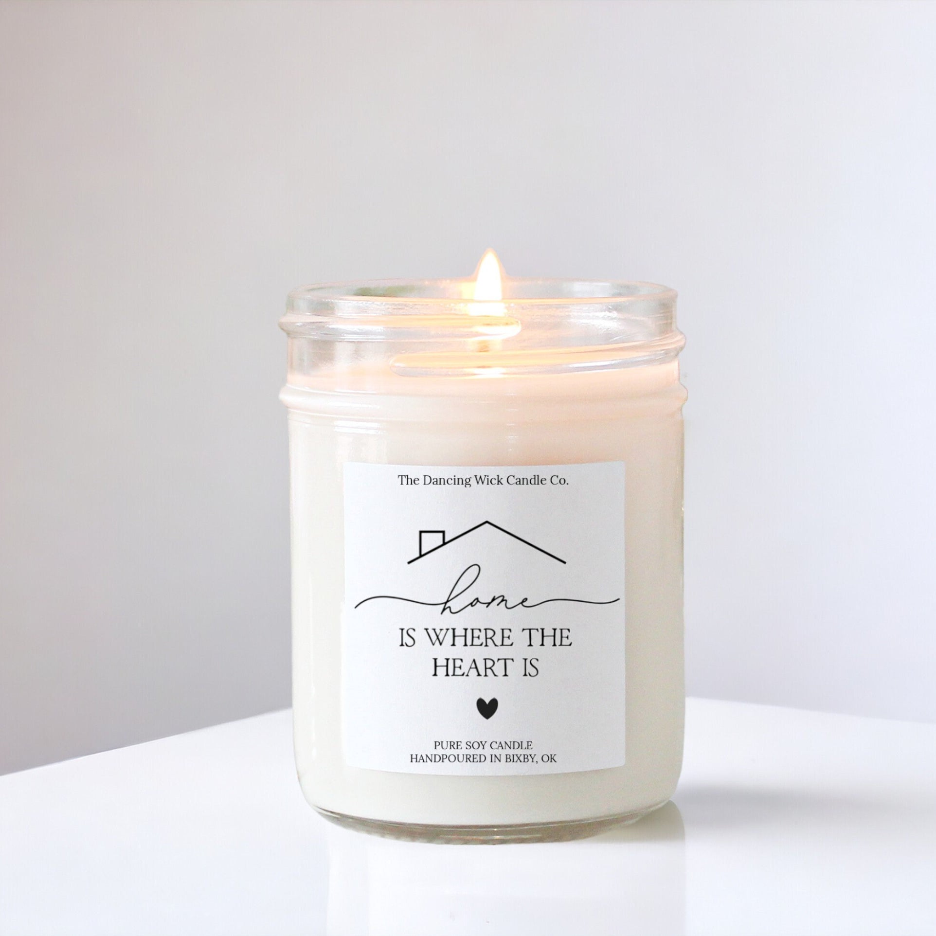 Home is Where the Heart Is Personalized Candle / New Home Gift / Housewarming candle / Realtor Gift / New Apartment / New Homeowner