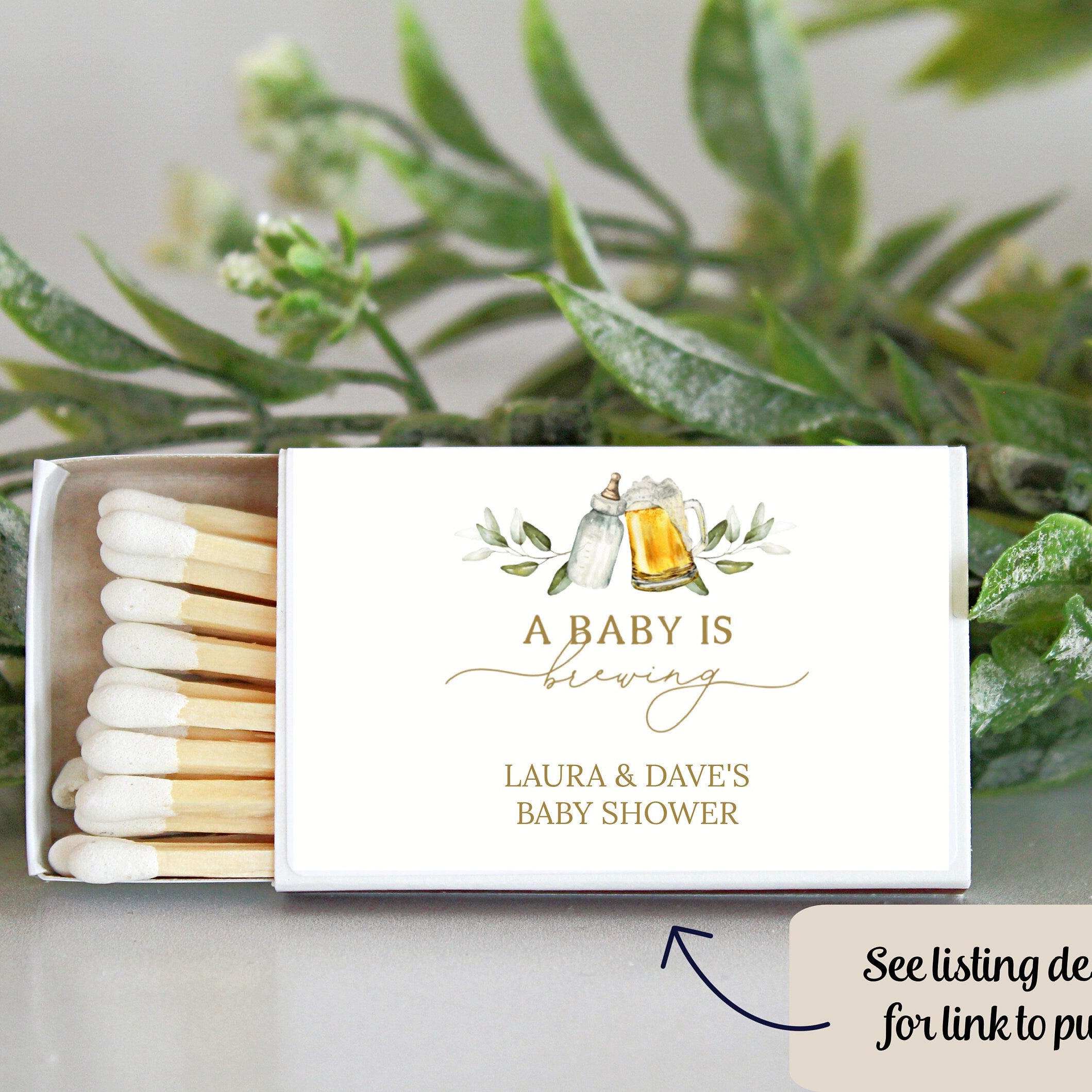 A Baby is Brewing / Bulk Candle Favors for Guests / Beer & Bottle Baby Shower / Coffee Baby Shower / Coed Baby Shower / Personalized Favors