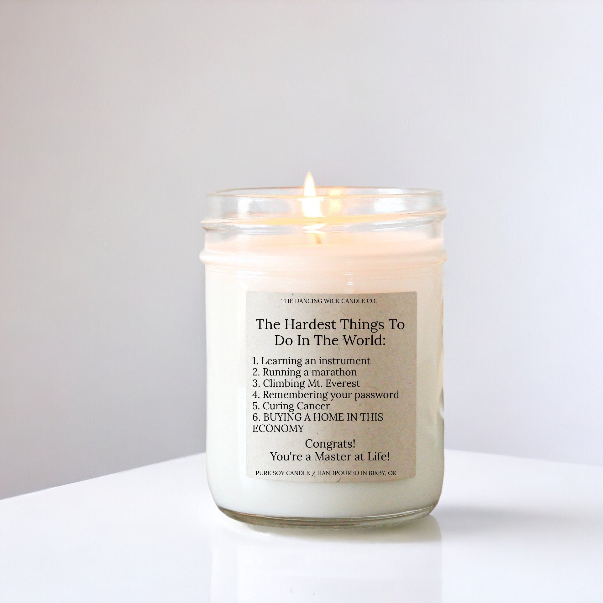 Funny Housewarming Gift / New Homeowner Gift / Custom Candle / First Home / Realtor Closing Gift / From Dad / From Mom / From Friend /