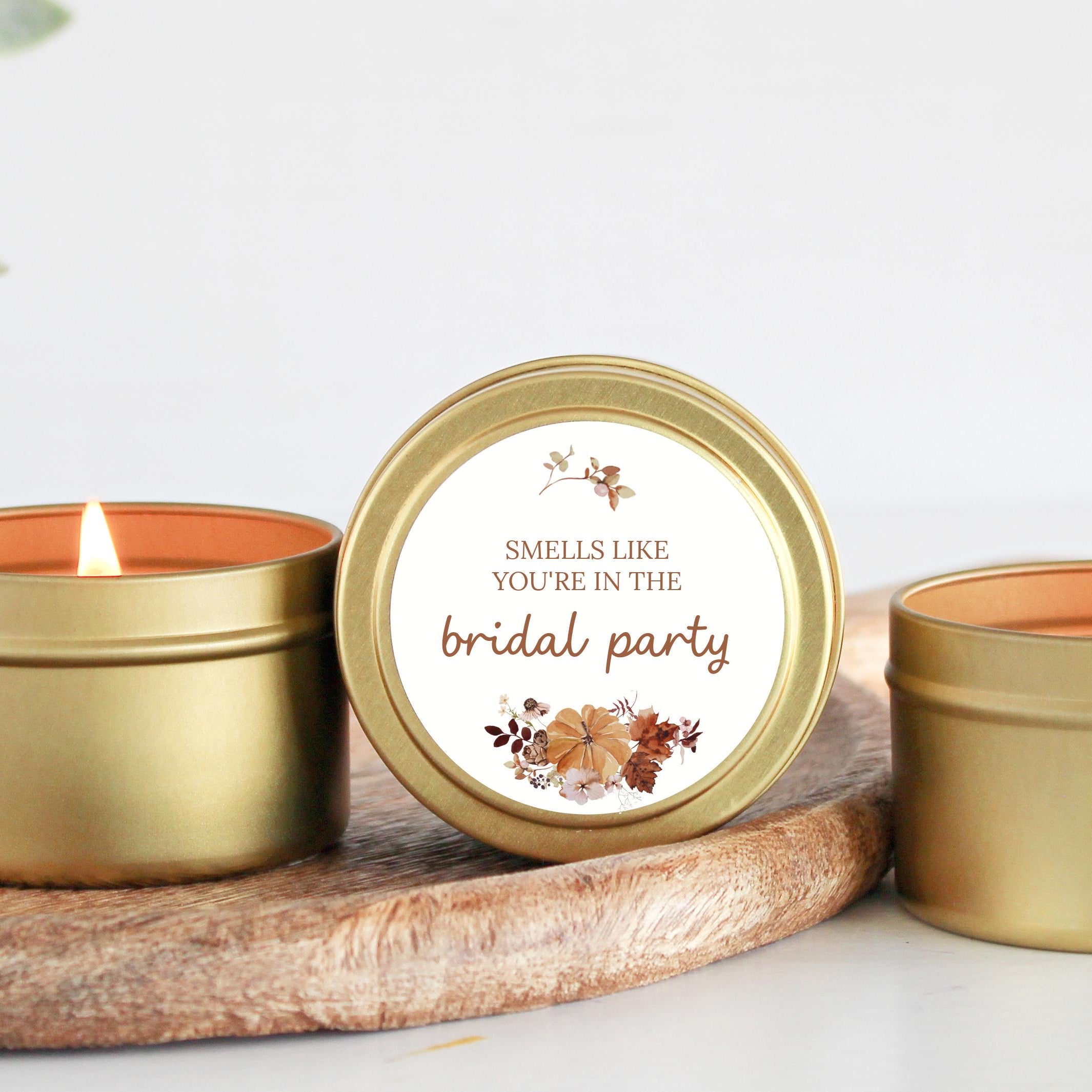 Fall Bridesmaid Proposal Gift / I can't say I do without you / Soy Candle / Maid of Honor/ Matron of Honor / Bulk Bridal Party Gift Autumn