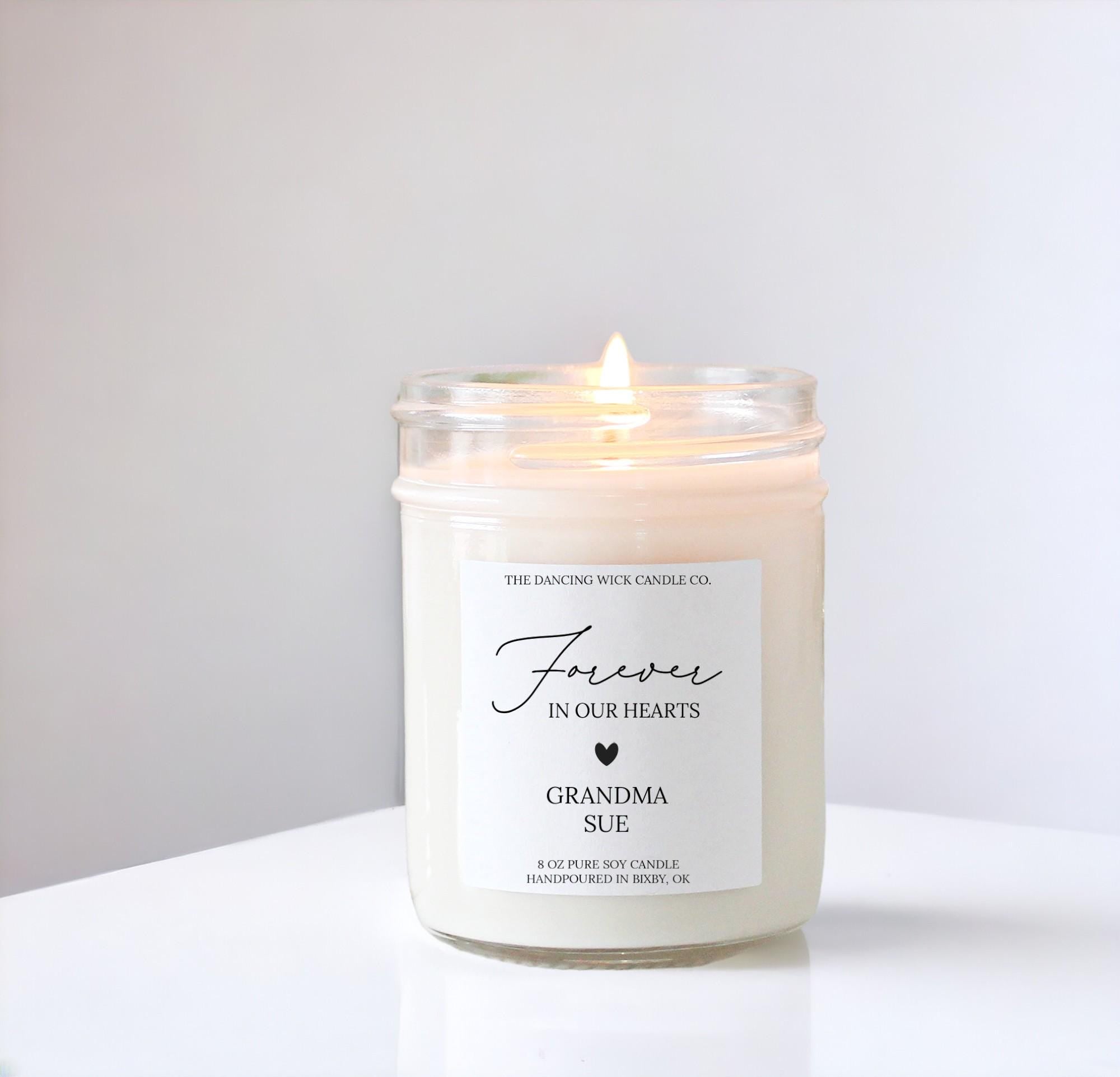 Forever in Our Hearts Personalized Candle