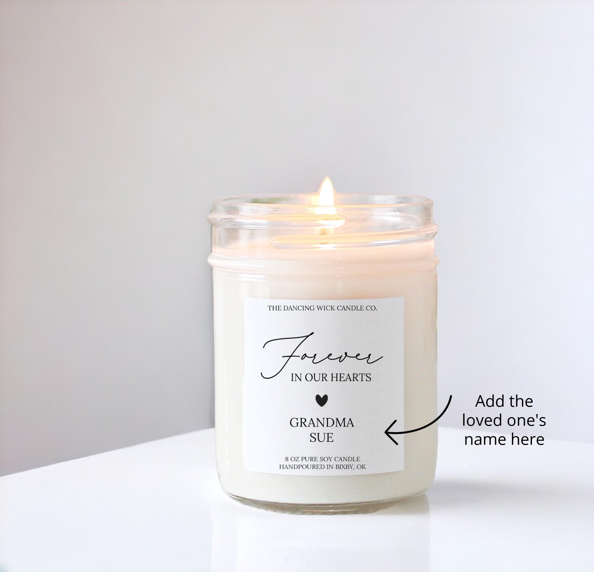 Forever in Our Hearts Personalized Candle