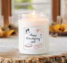 Happy Friendsgiving Soy Candle / Autumn Decor / Cute Fall Decor / Thanksgiving / Hostess Gift / Scented Candle / Pumpkin Spice / Hand Drawn