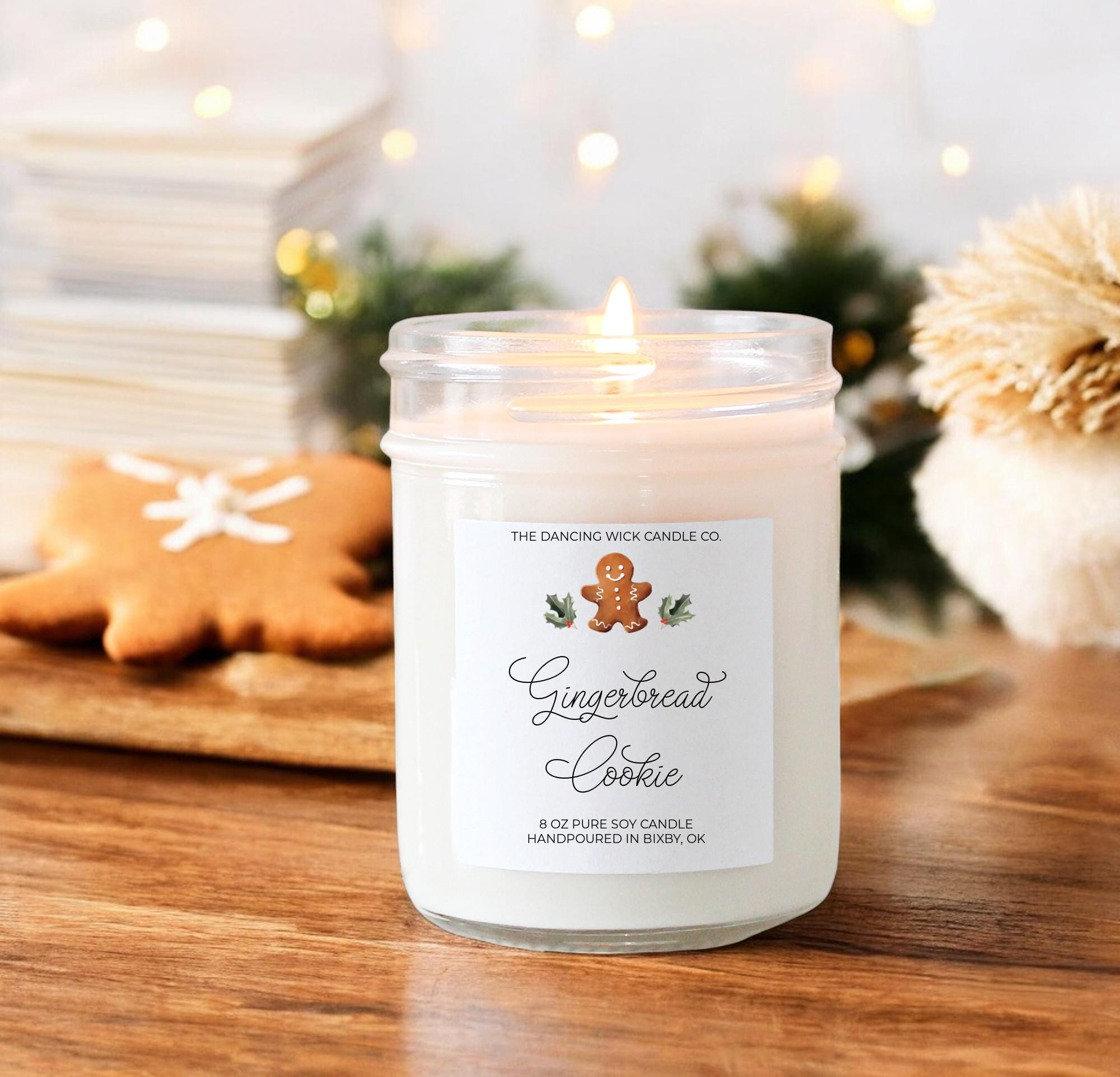 Gingerbread Cookie Soy Candle | Handpoured Christmas Scent | Holiday Bakery Scented Candle | Cozy Winter Gift | Stocking Stuffer