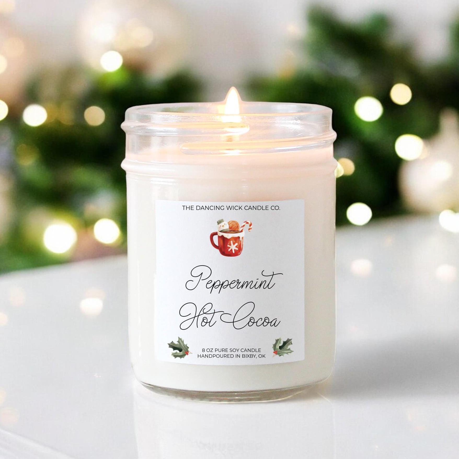 Peppermint Hot Cocoa Candle – The Dancing Wick