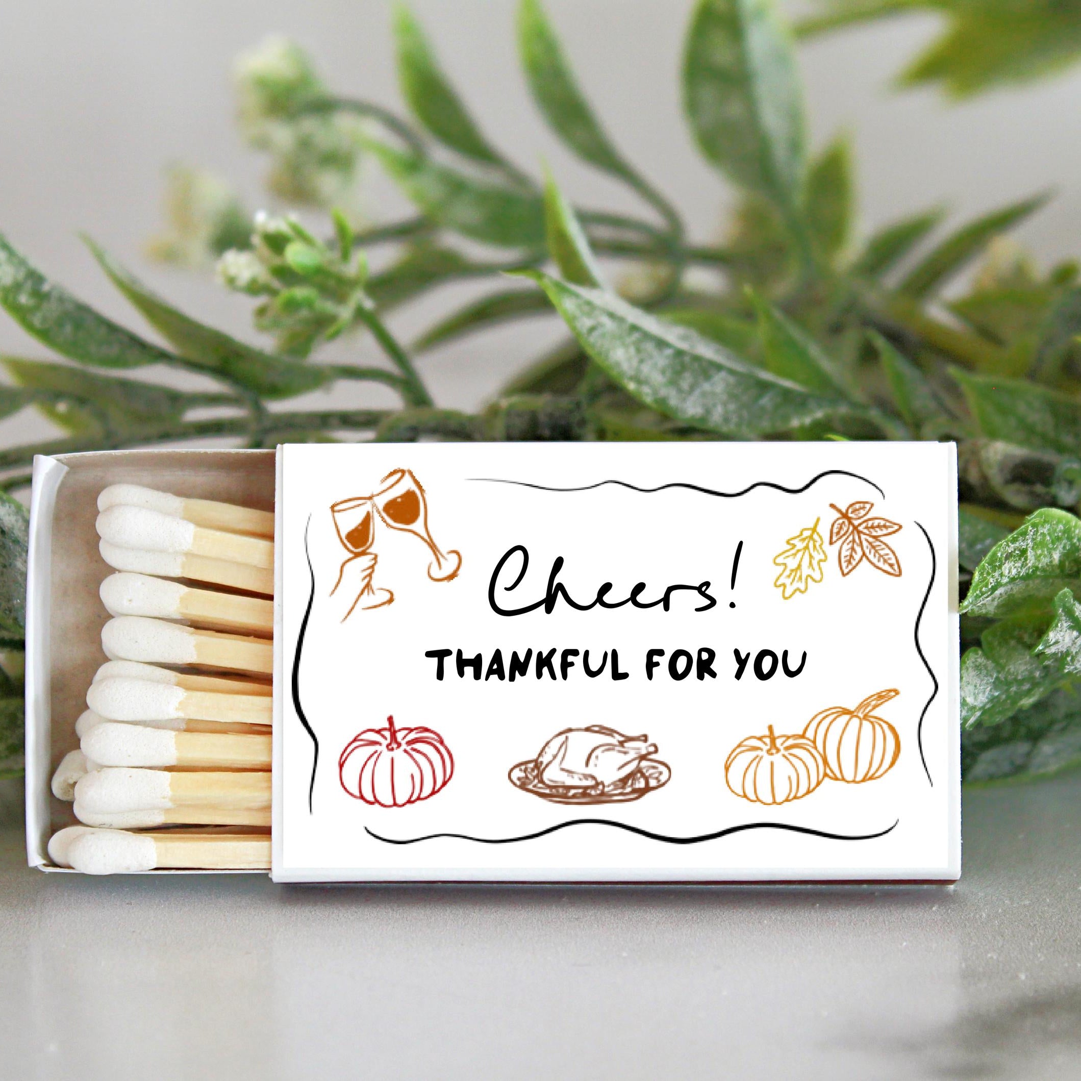 Happy Friendsgiving Soy Candle / Autumn Decor / Cute Fall Decor / Thanksgiving / Hostess Gift / Scented Candle / Pumpkin Spice / Hand Drawn