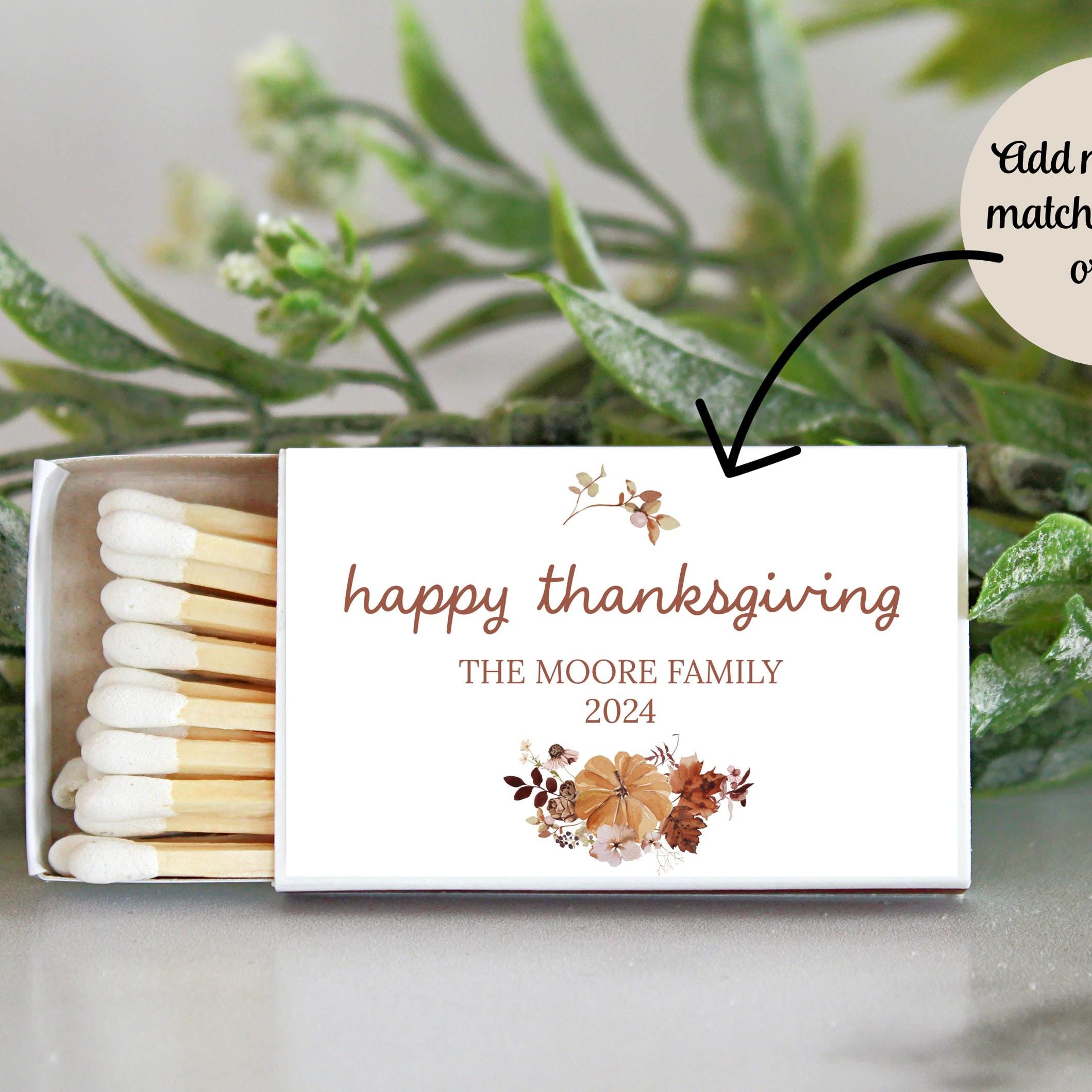 Thanksgiving Candle Favor / Thankful for you / Thanksgiving Table / Fall Candle / Hostess Gift / 4 oz. Candle Favors