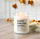 Happy Friendsgiving Soy Candle / Autumn Decor / Cute Fall Decor / Thanksgiving / Hostess Gift / Scented Candle / Pumpkin Spice / Hand Drawn