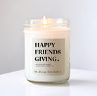 Happy Friendsgiving Soy Candle / Autumn Decor / Cute Fall Decor / Thanksgiving / Hostess Gift / Scented Candle / Pumpkin Spice / Hand Drawn
